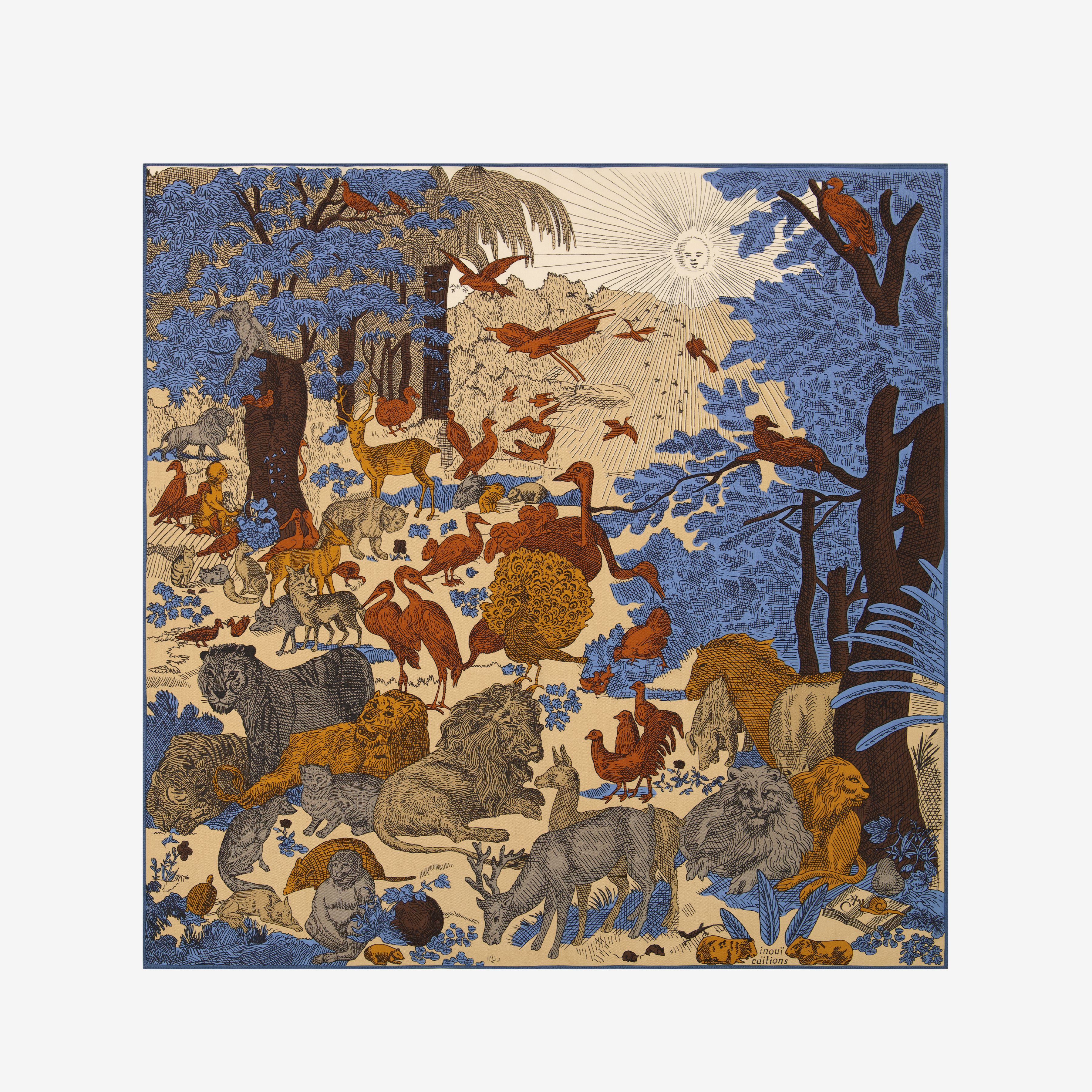Quadratisches Tuch 100 - Reve - Beige