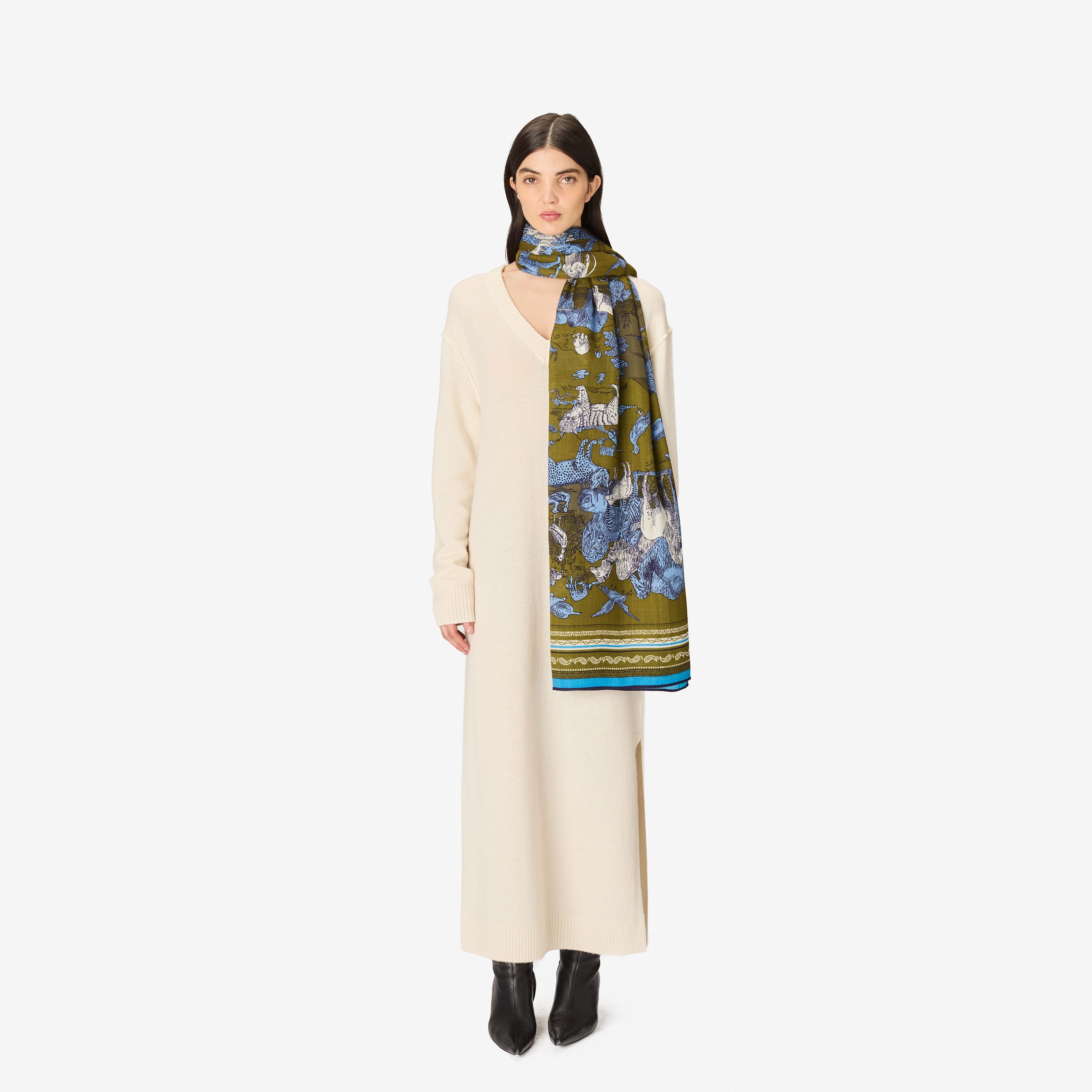 Scarf 130 - Reverie - Khaki