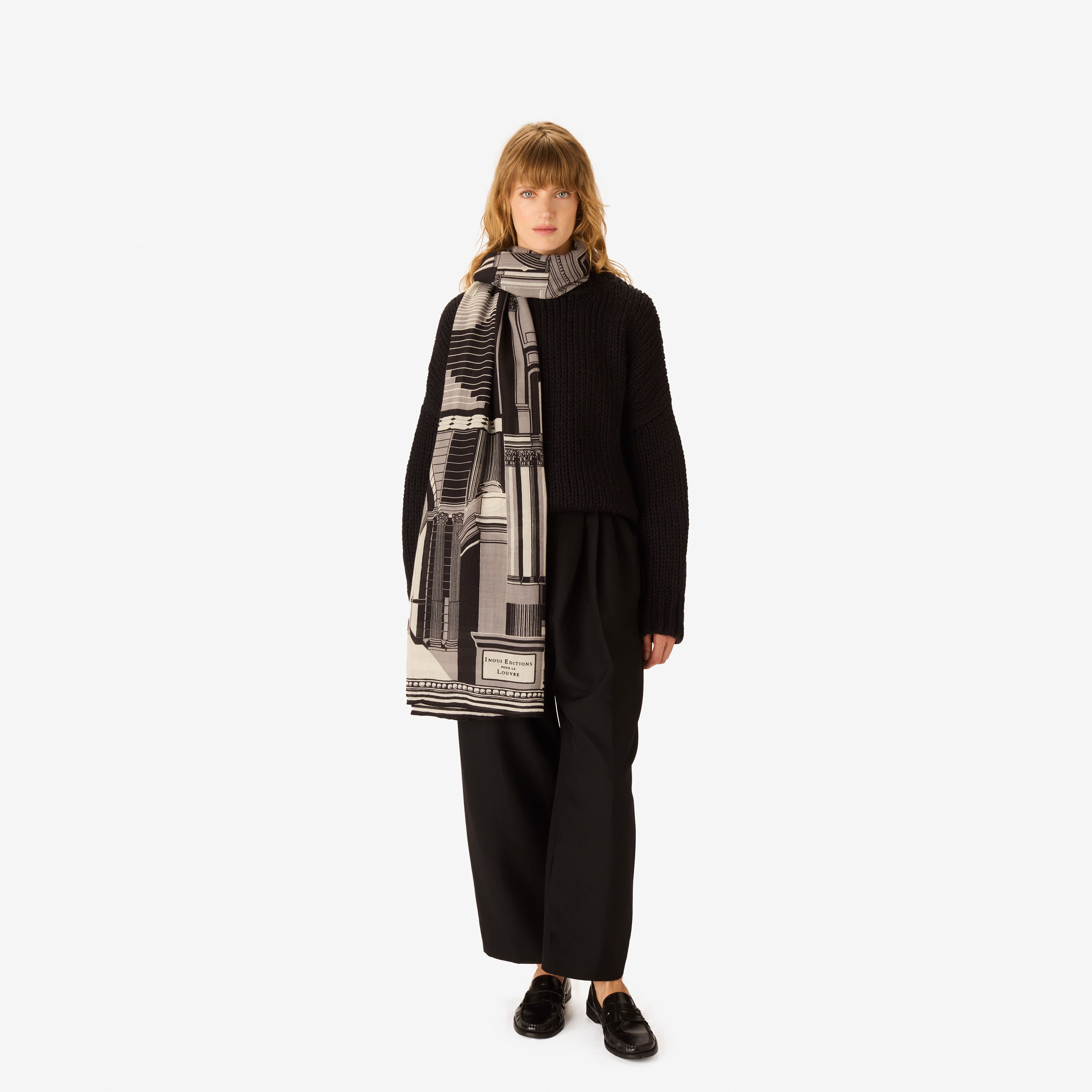 Scarf 100 - Architecture - Black