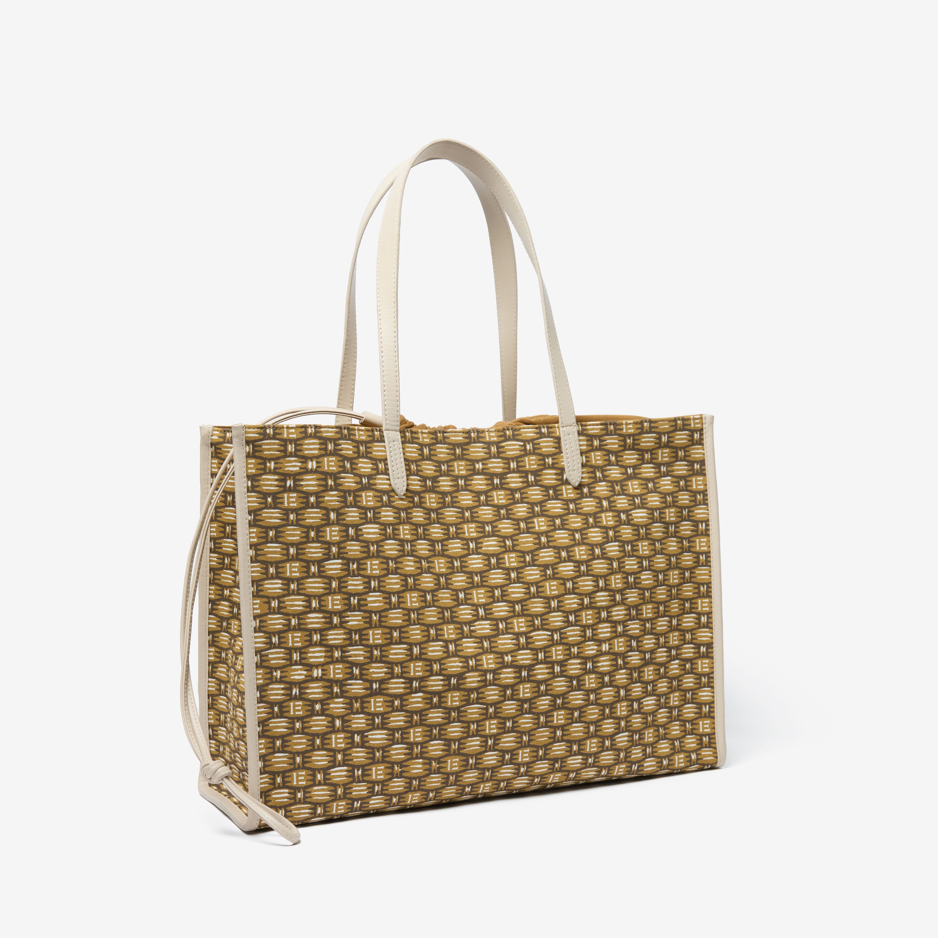 Shopping Bag - Cannage - Khaki