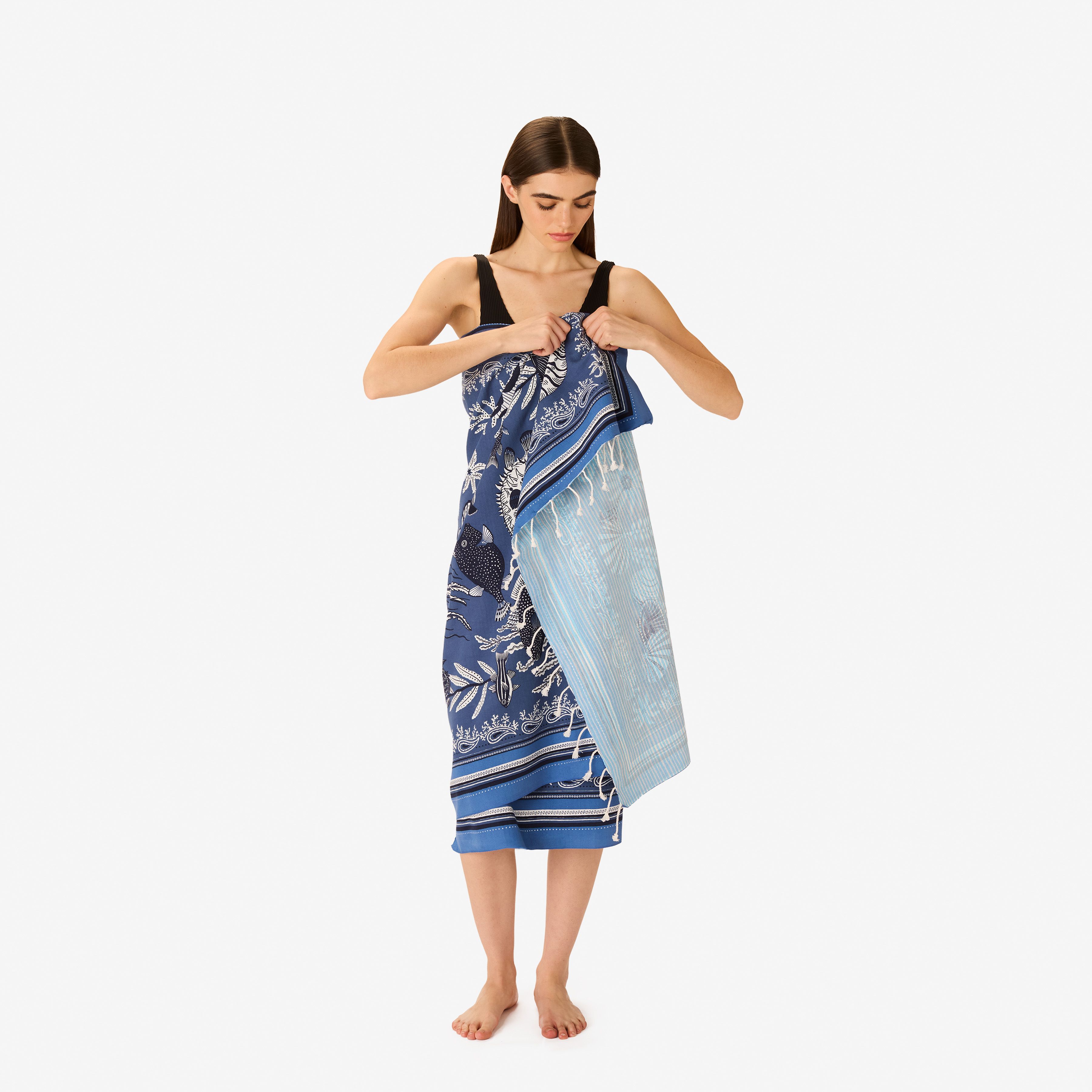 Fouta 100 - Neptune - Bleu