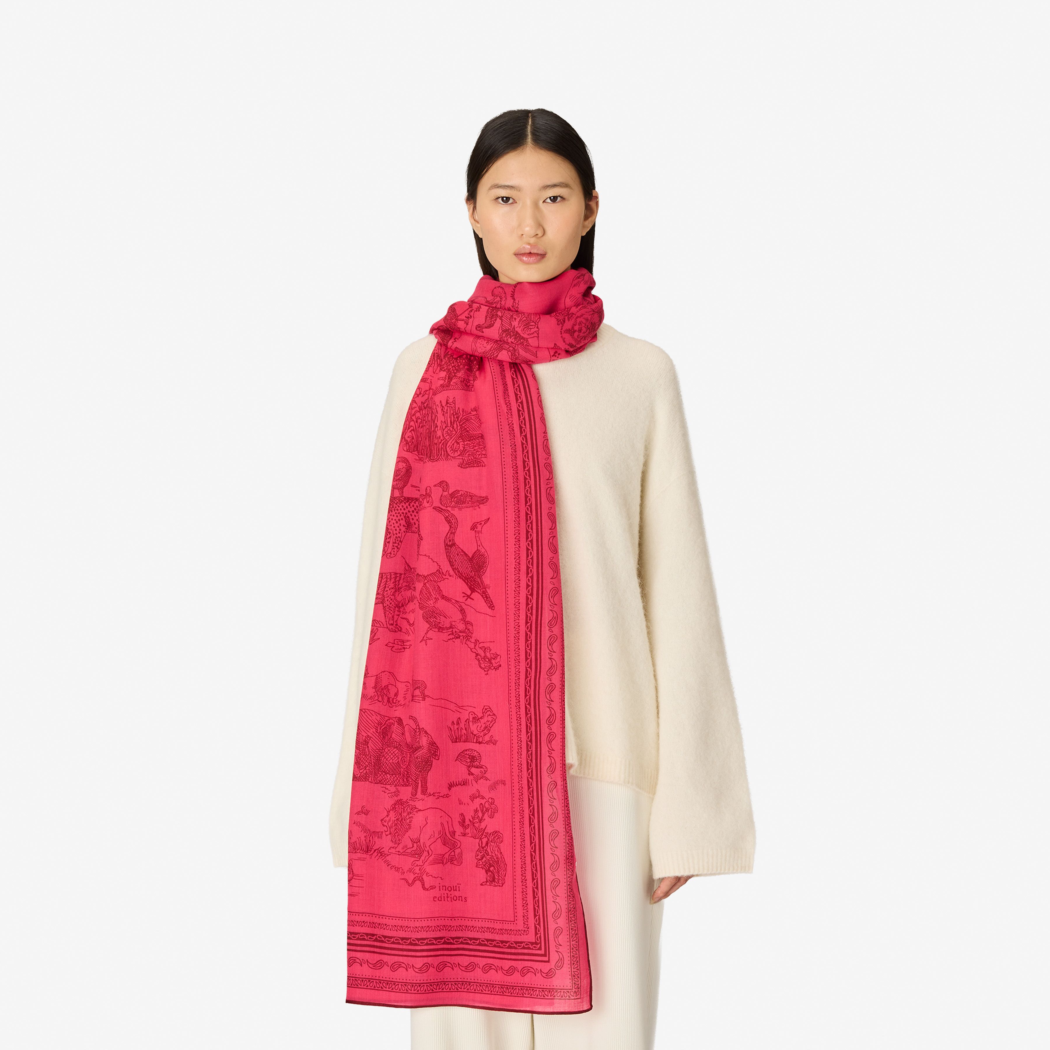 Scarf 130 - Reverie - Fuchsia