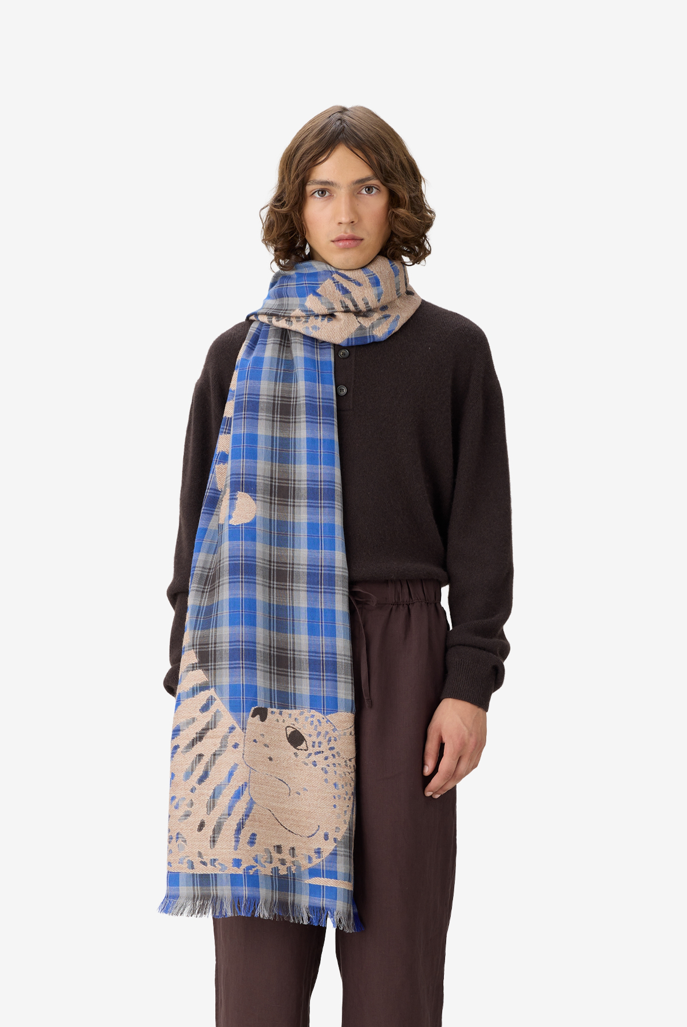 Scarf 70 - 3d - Panteo - Blue