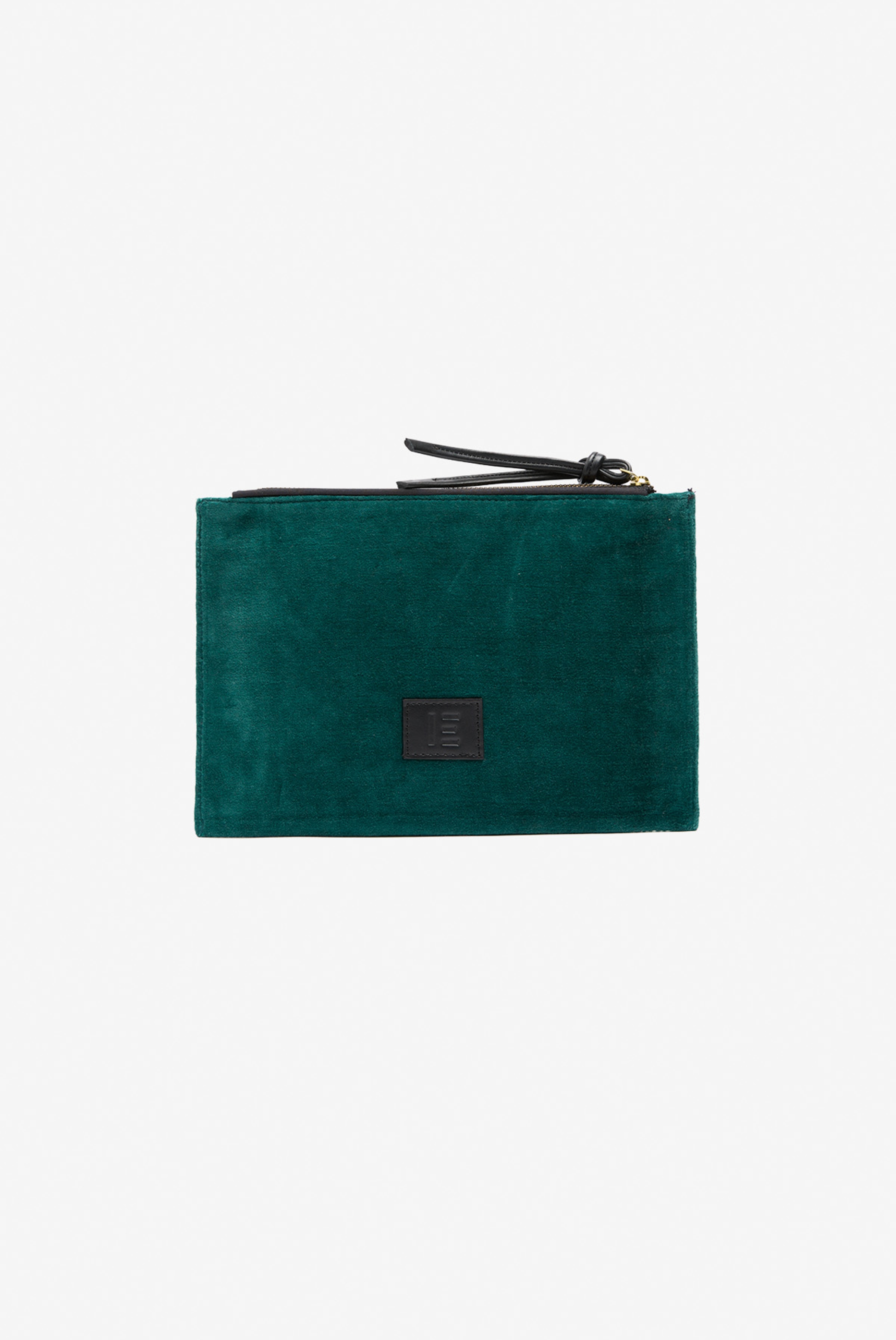 Embroidered Pouch - Le Couturier - Emerald