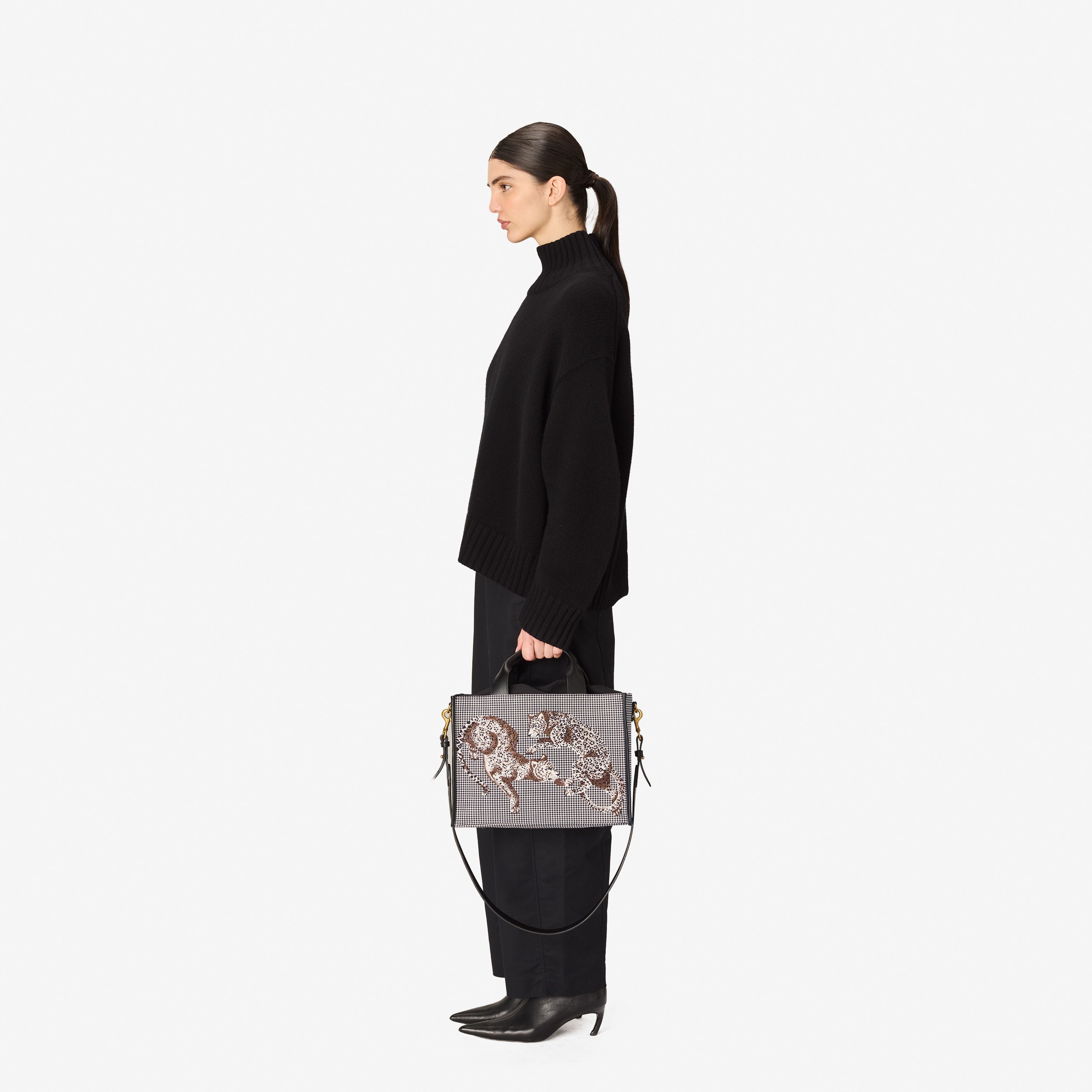 Nomade Bag - Jorgen Houndstooth - Black
