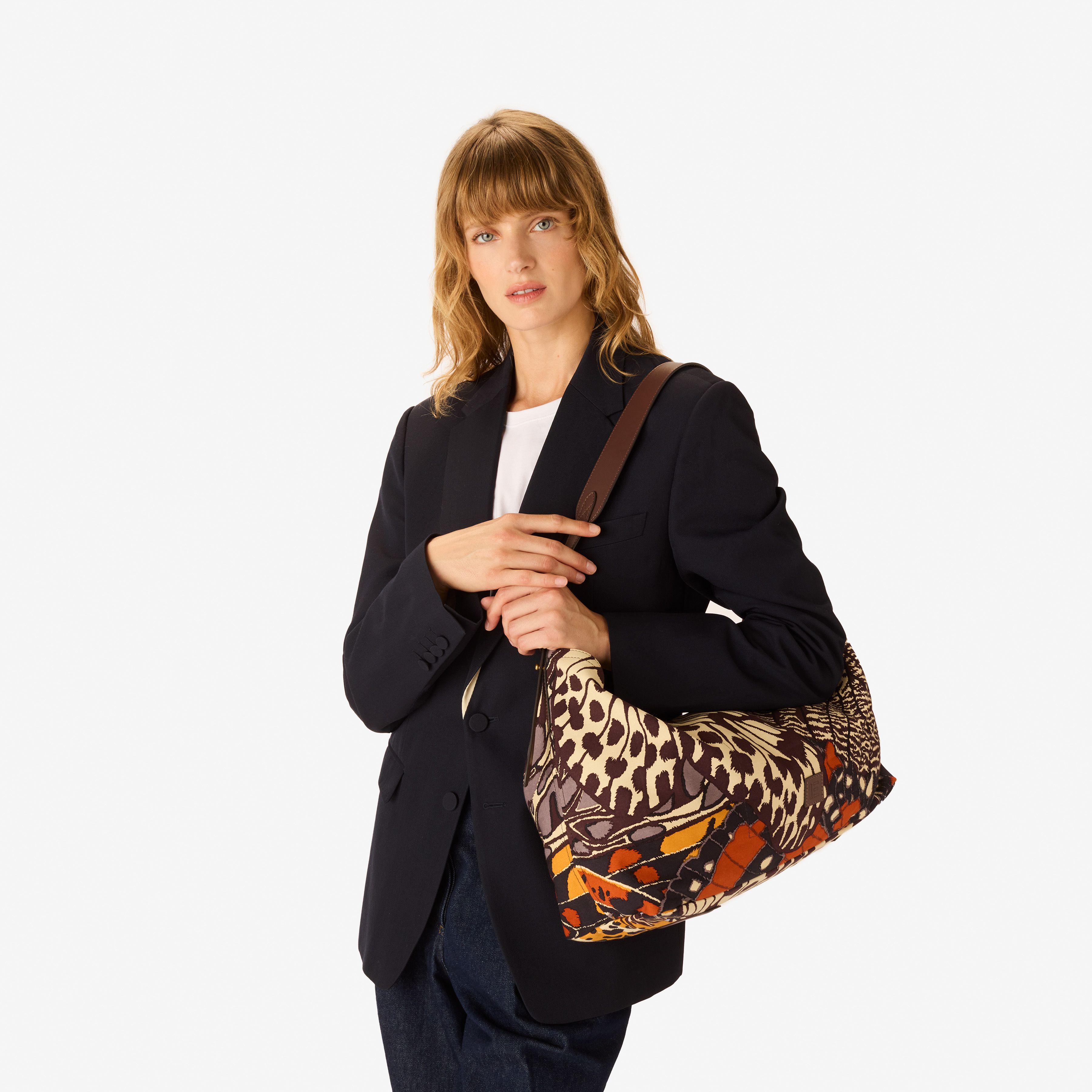 Maxi Campus Tasche - Papillons - Natürlich