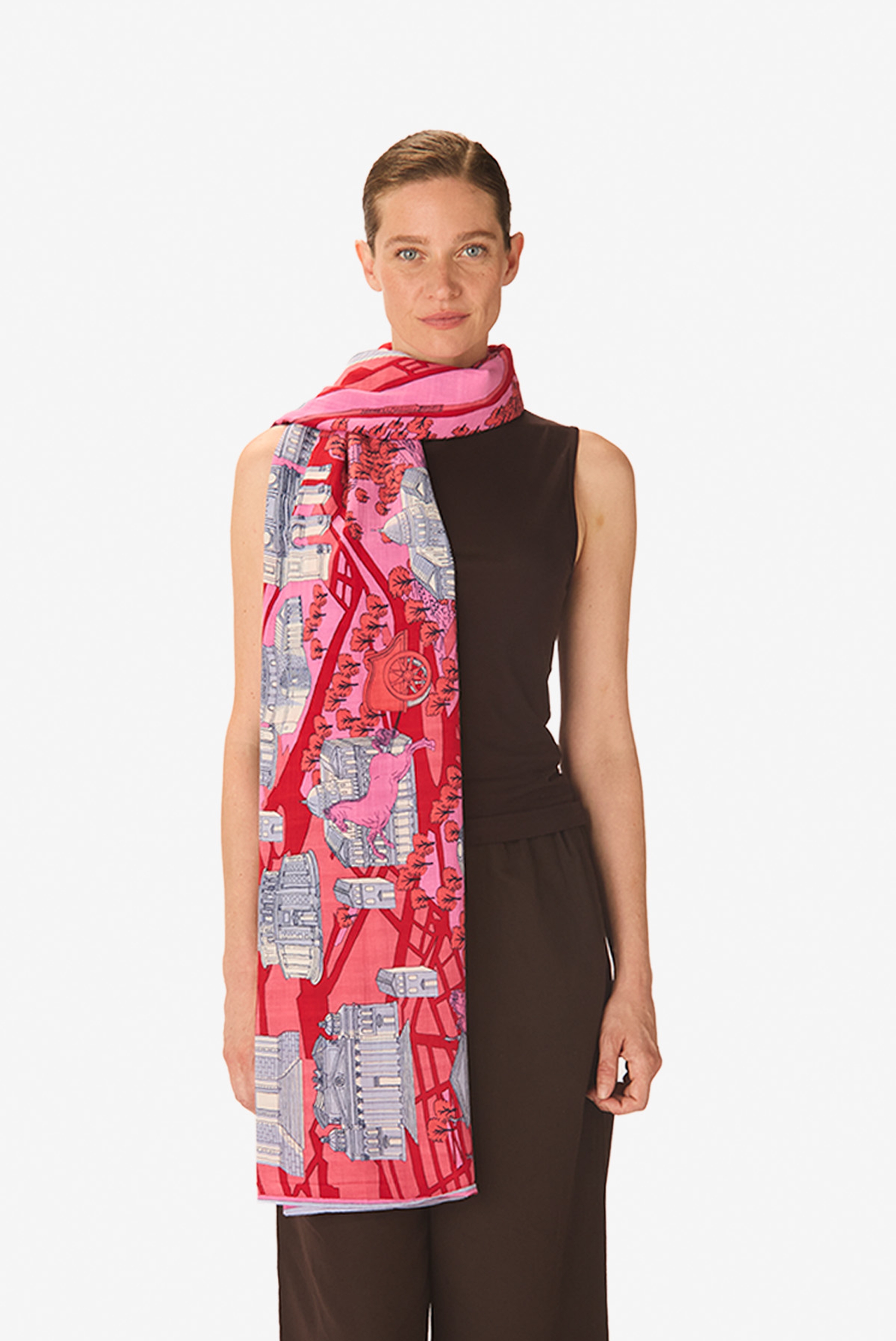 Scarf 100 - Rome - Red