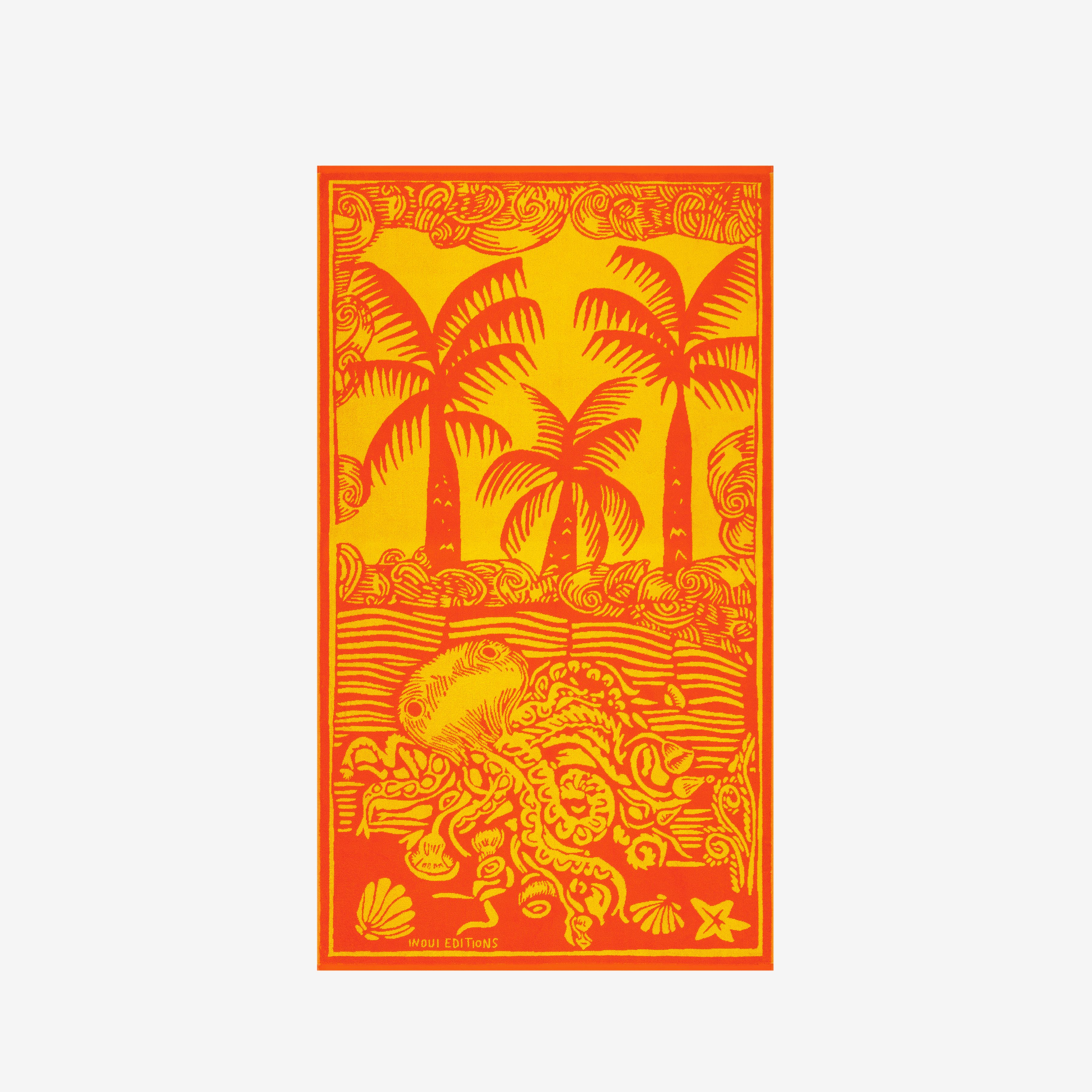 Beach Towel - Poulpe - Orange