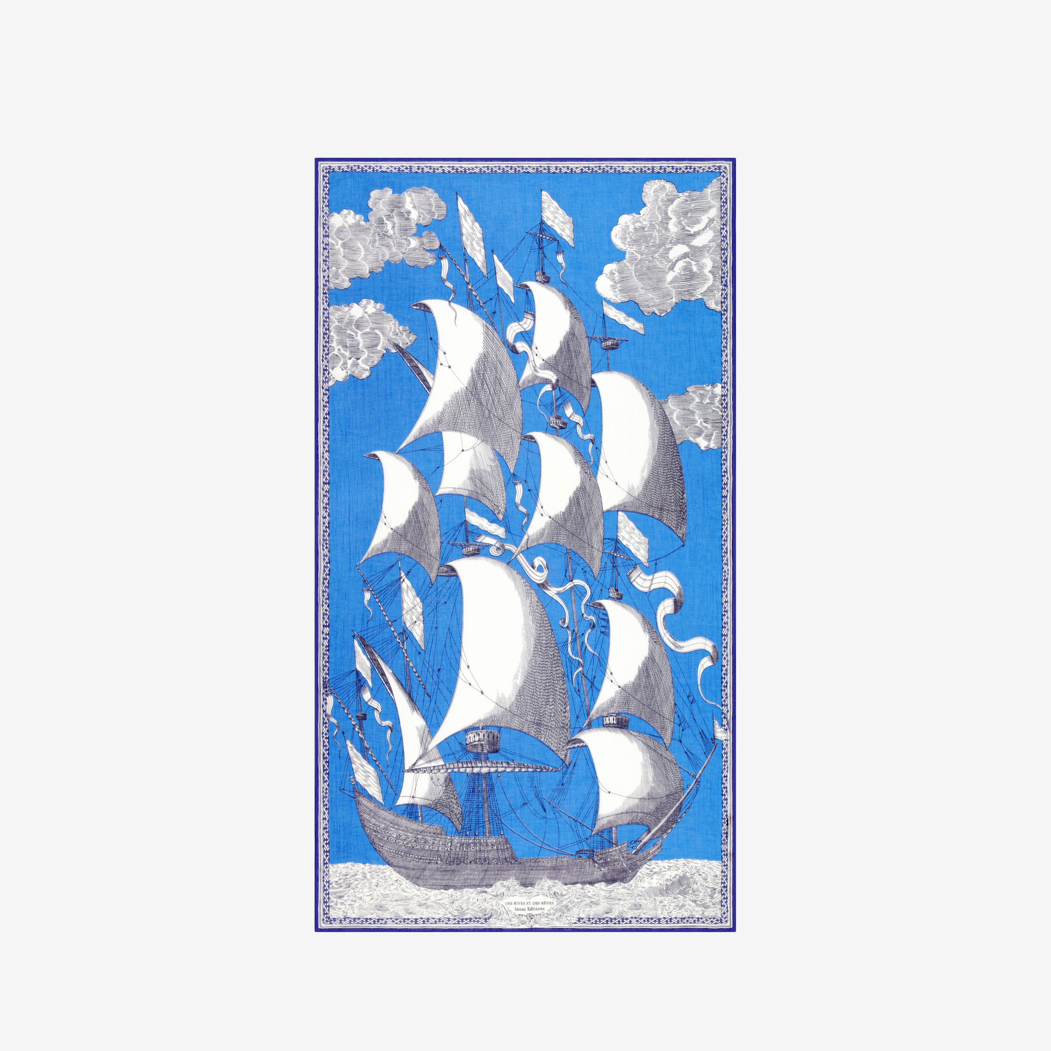 Écharpe 100 - Des Rives et des Reves - Bleu