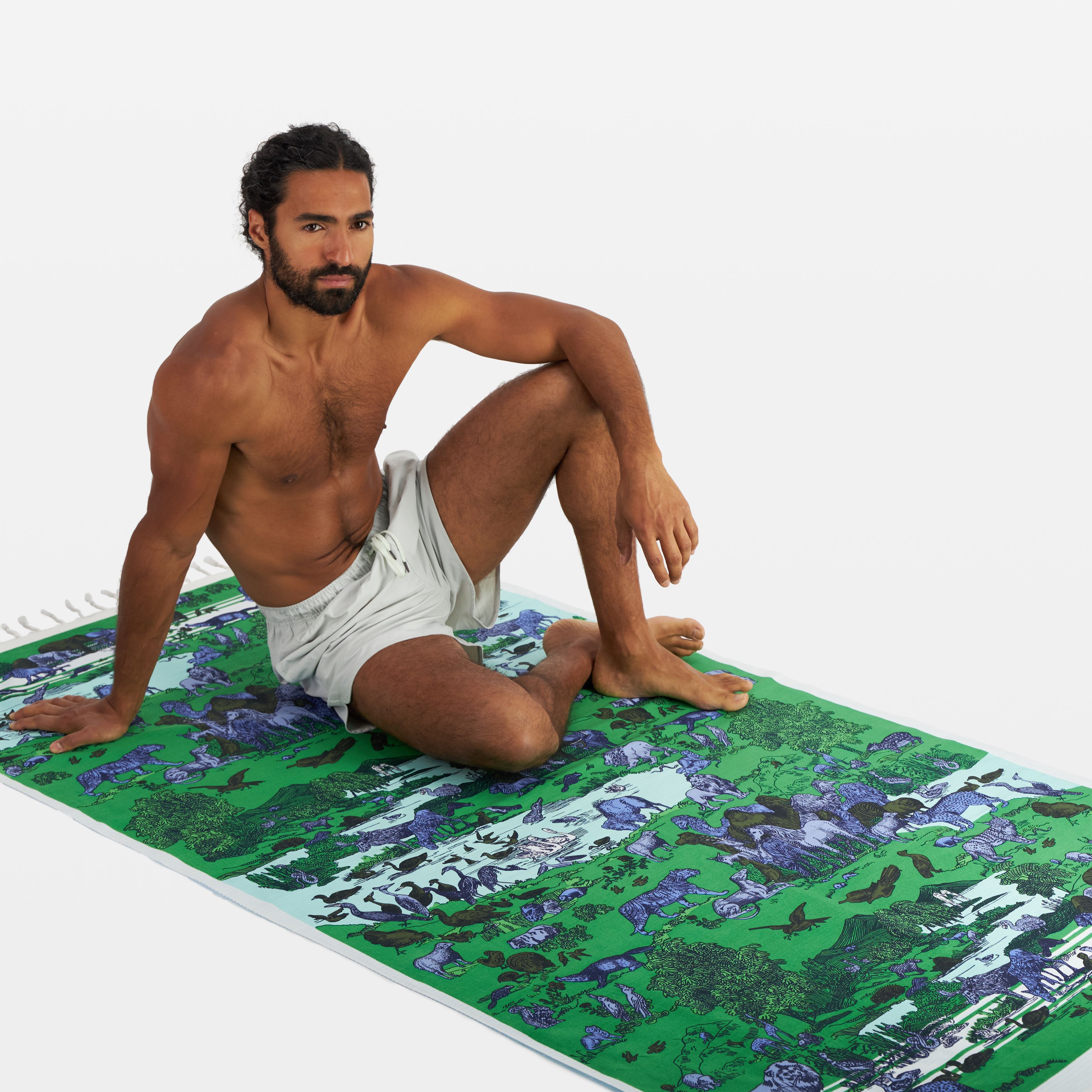 Fouta Towel 100 - Rêverie - Green