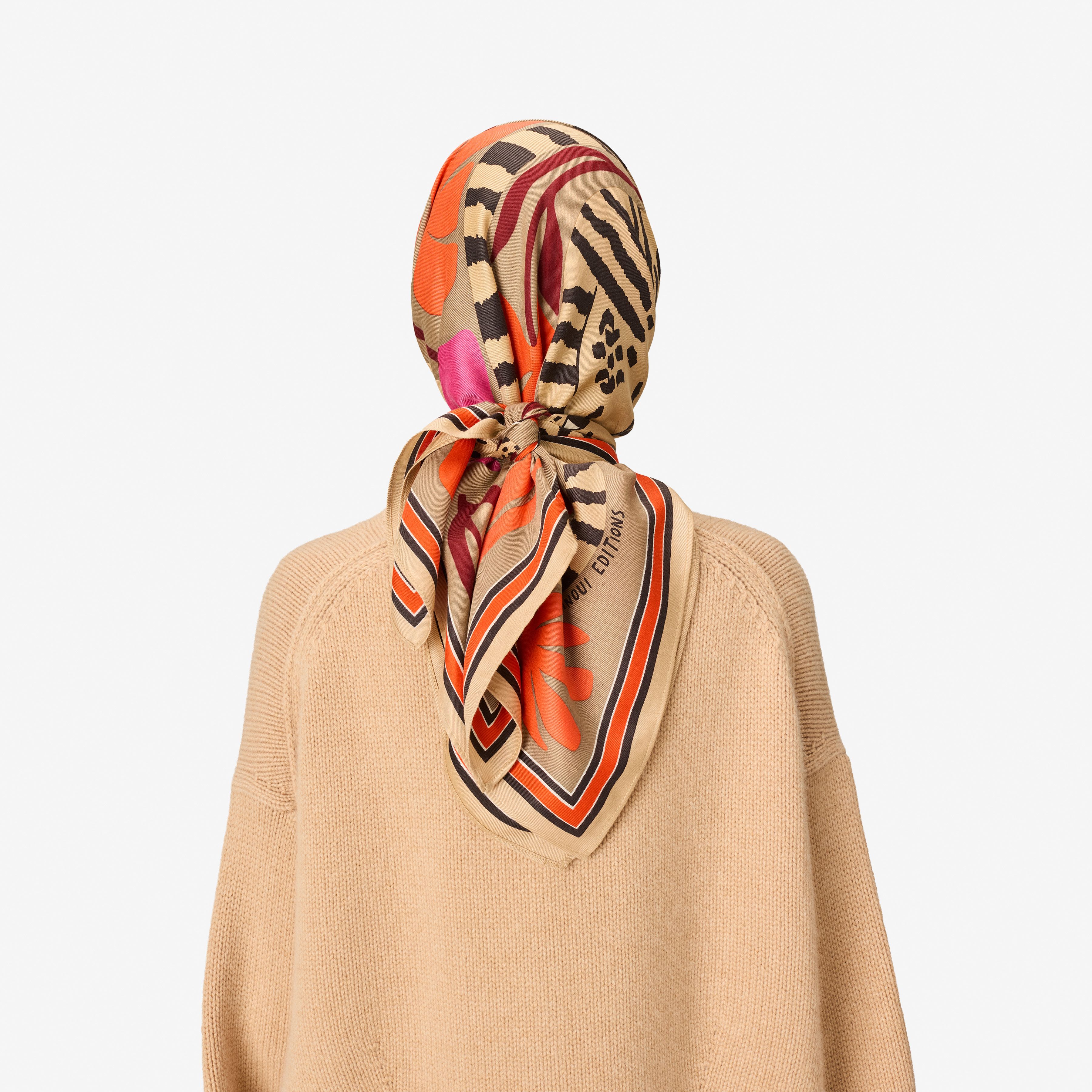 Quadratisches Tuch 100 - Panteo - Beige