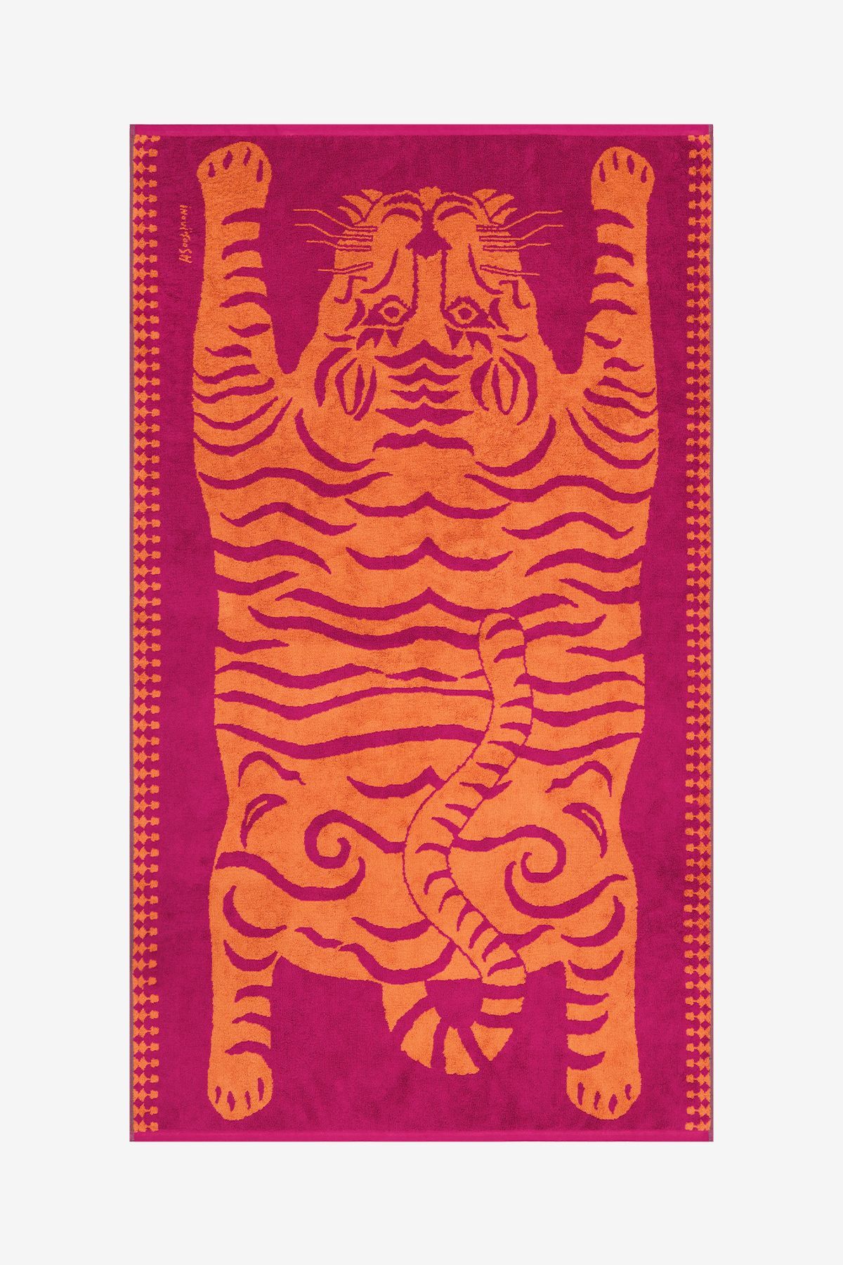 Beach Towel - Todd - Fuchsia