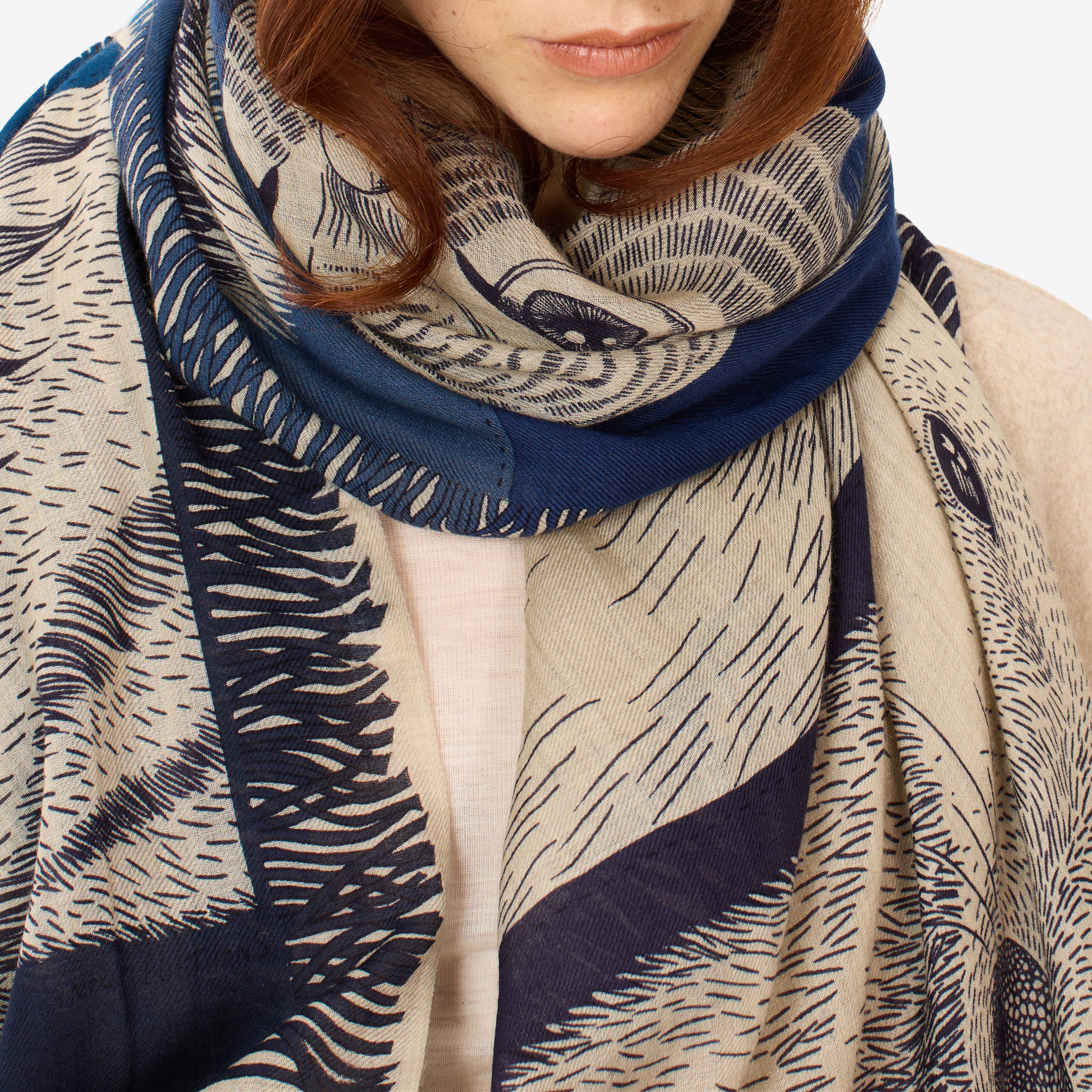 Scarf 70 - Freres - Blue