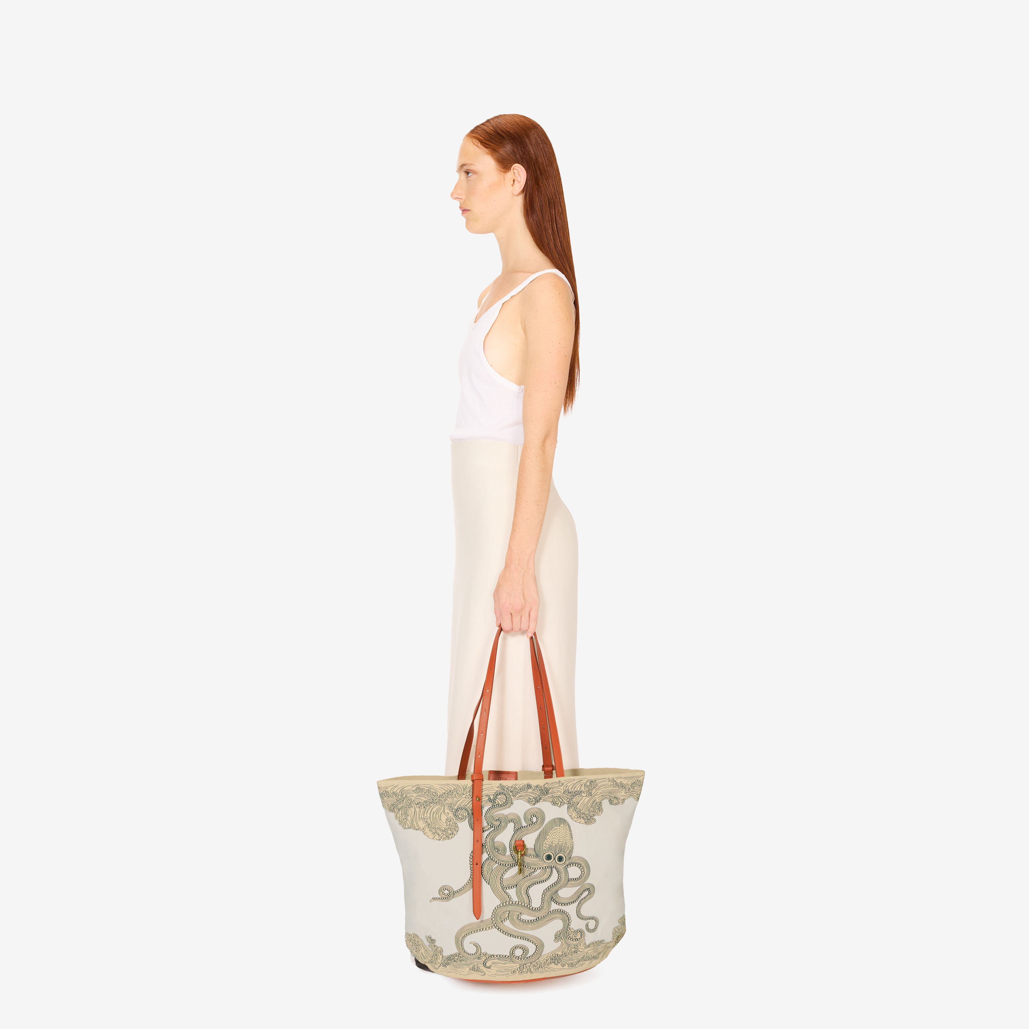 Soft Shopping Bag - Poseidon - Natural