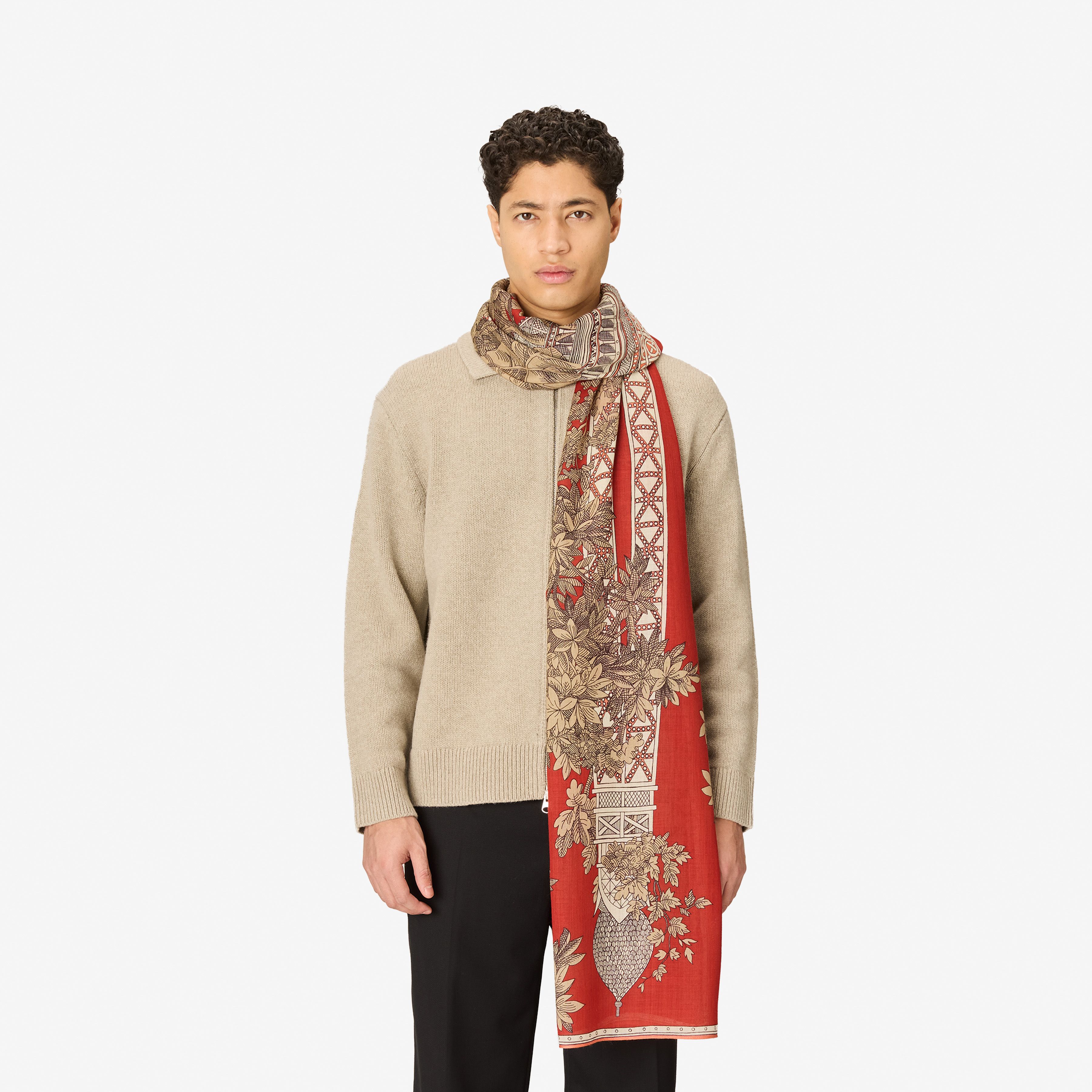 Scarf 80 - 1889 - Terracotta