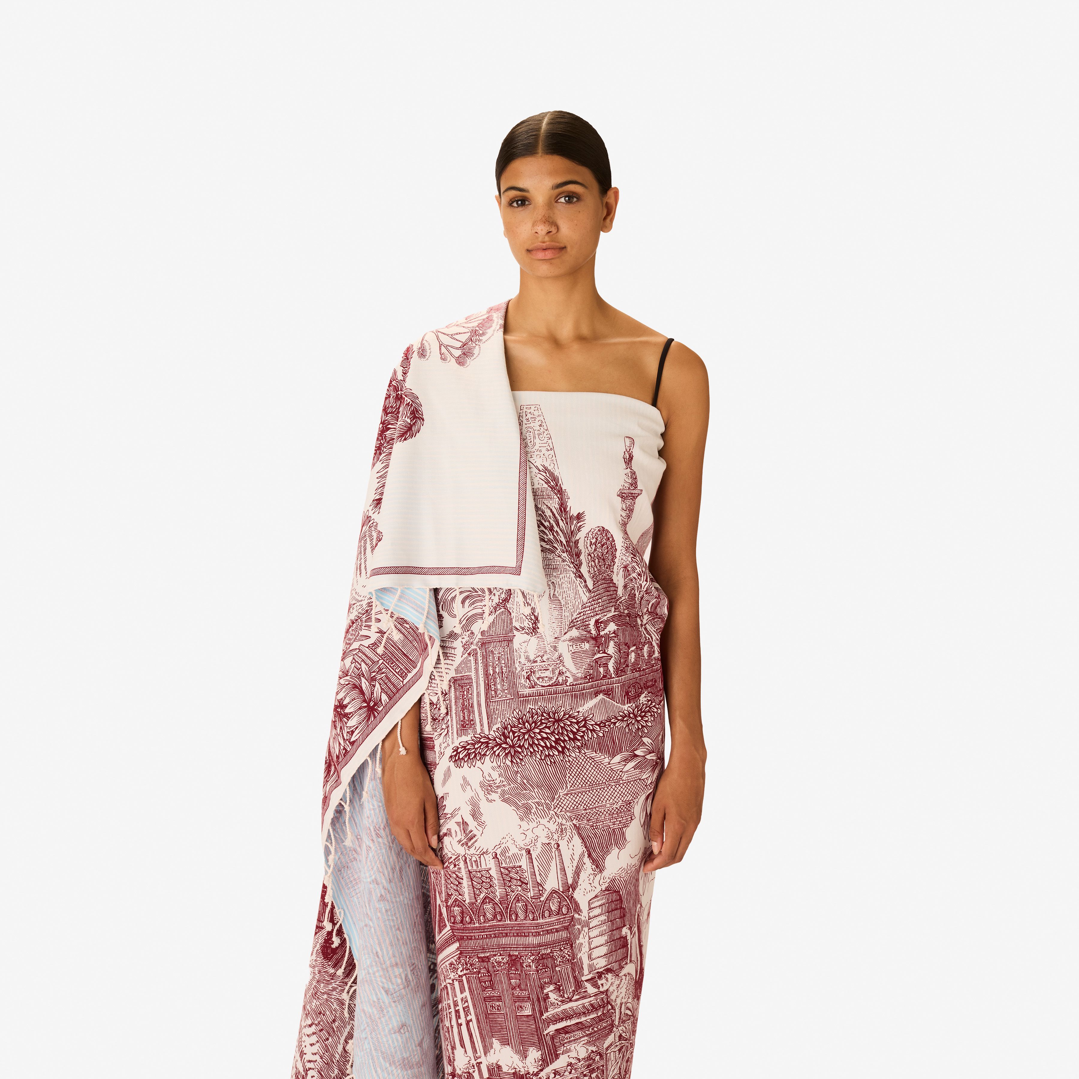 Toalla Fouta 140 - Piranesi - Rojo