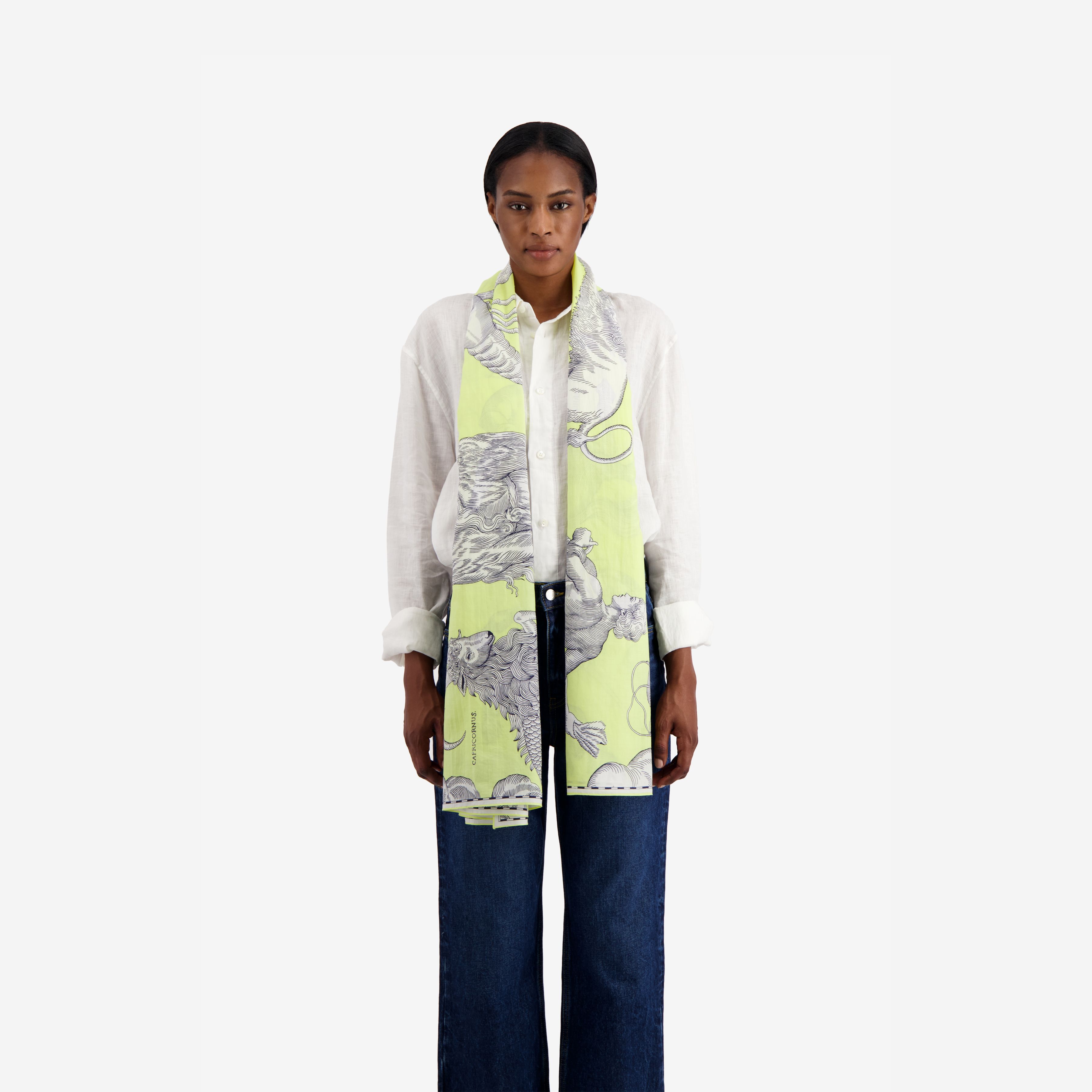 Scarf 100 - Astrologie - Lime Green