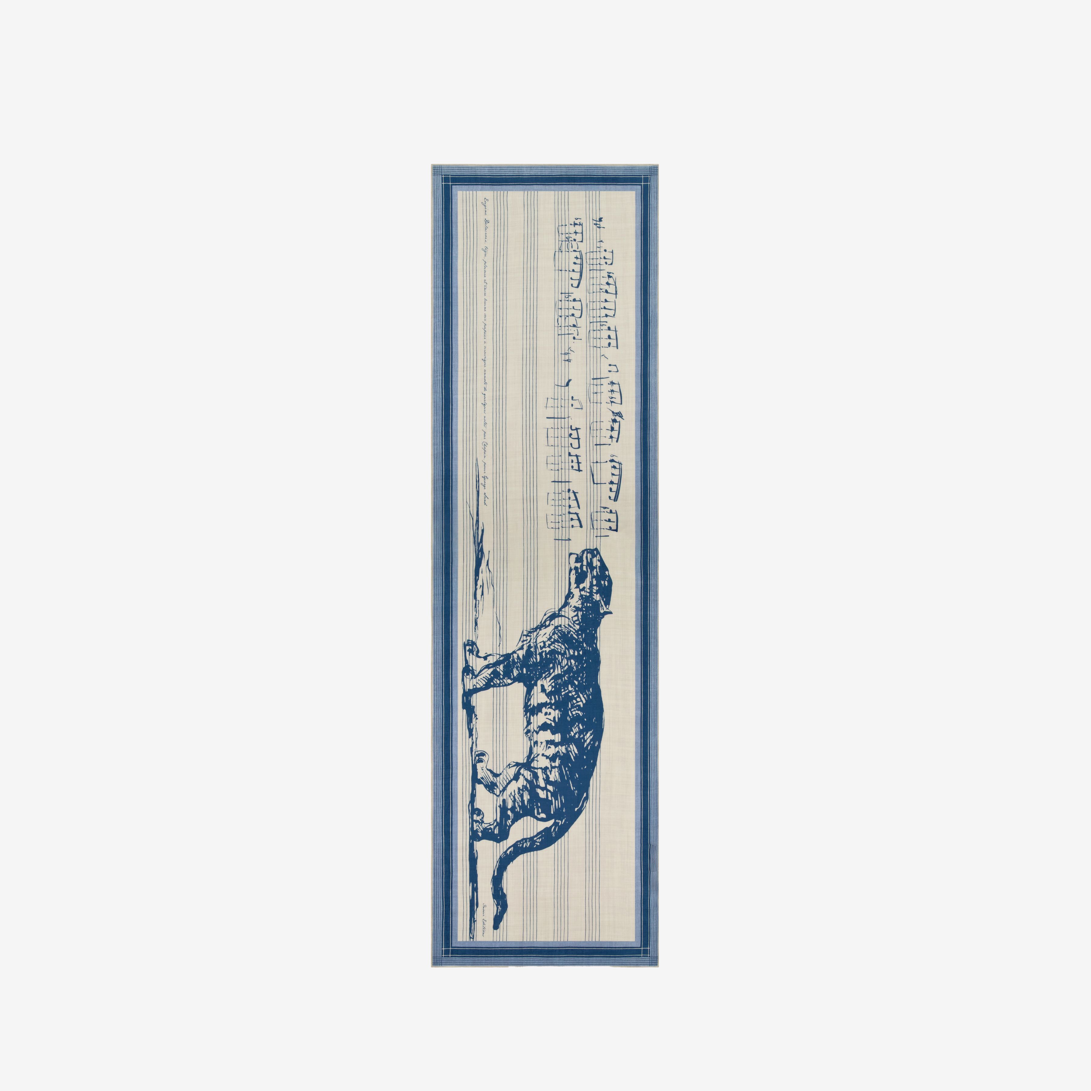 Schal 55 - Impromptu - Blau