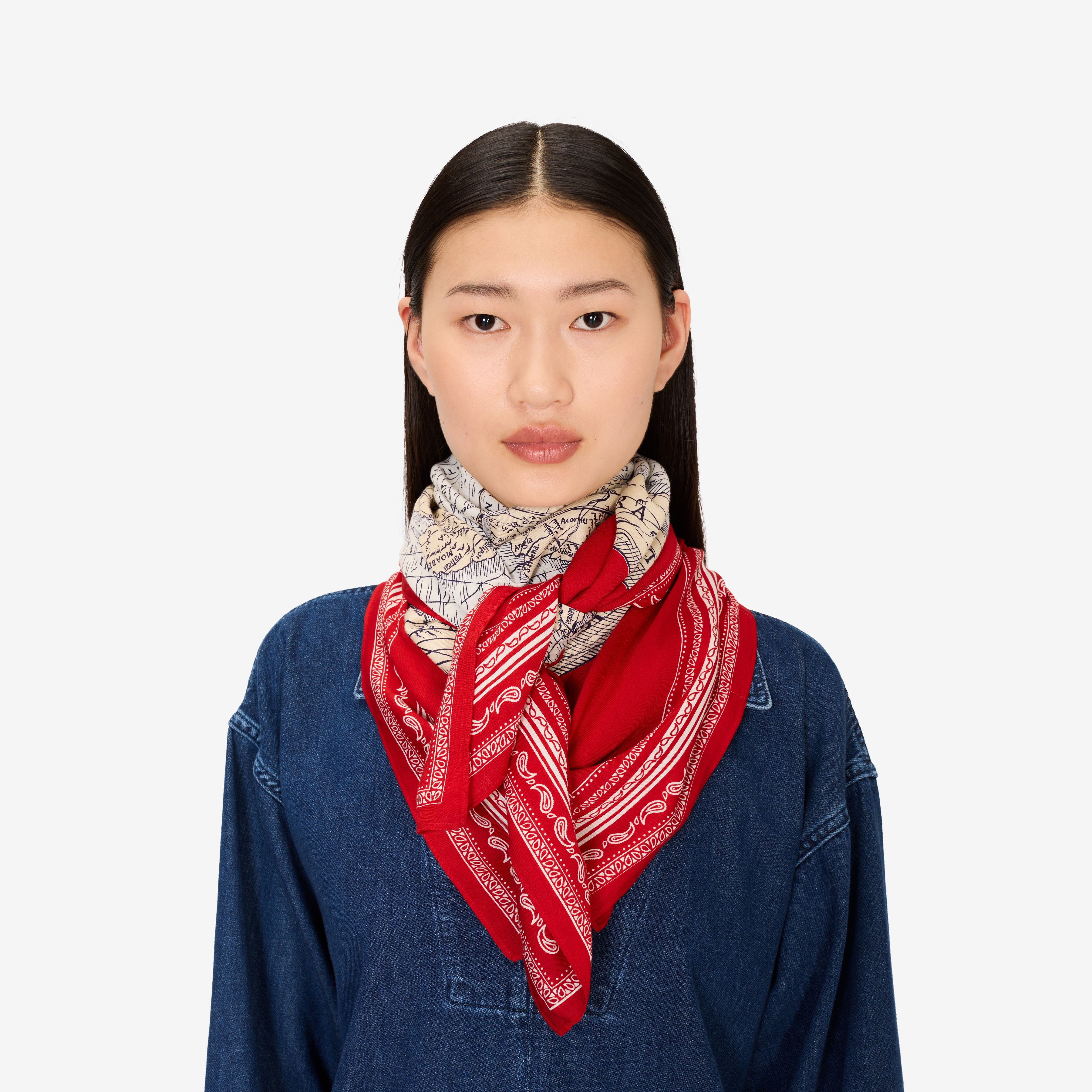 Square 100 - Mappemonde - Red