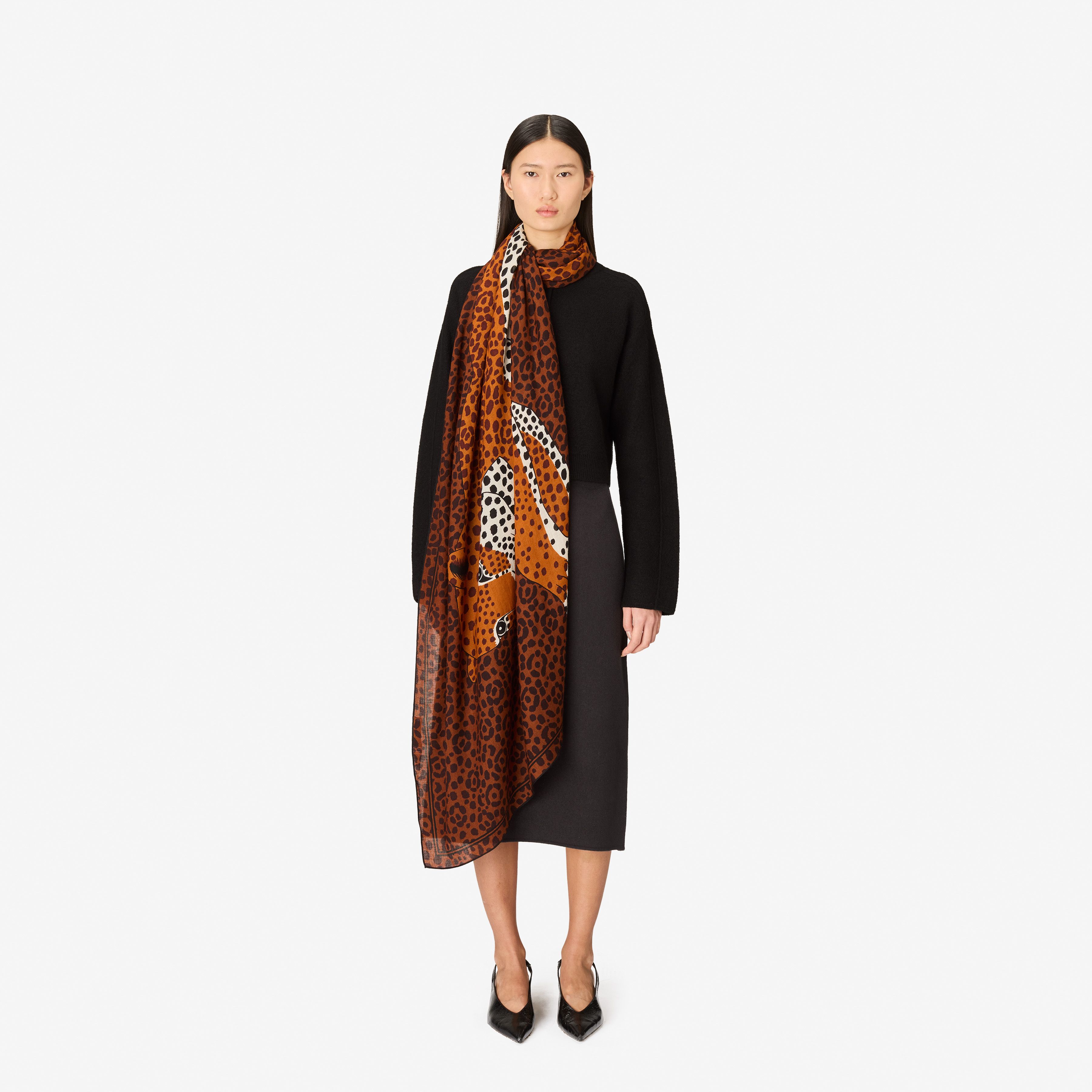 Scarf 100 - Felis - Burgundy