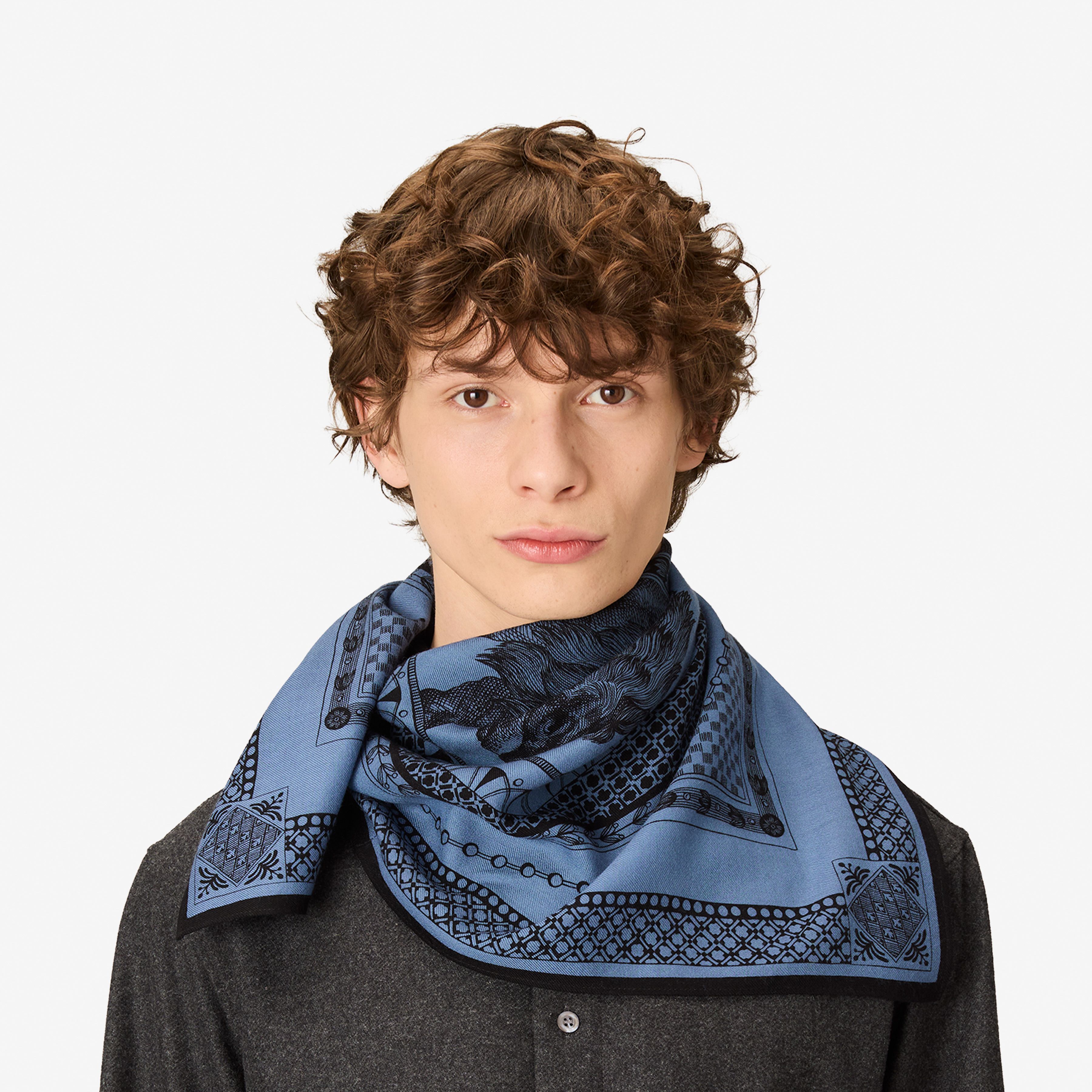 Square 70- Barocco - Blue