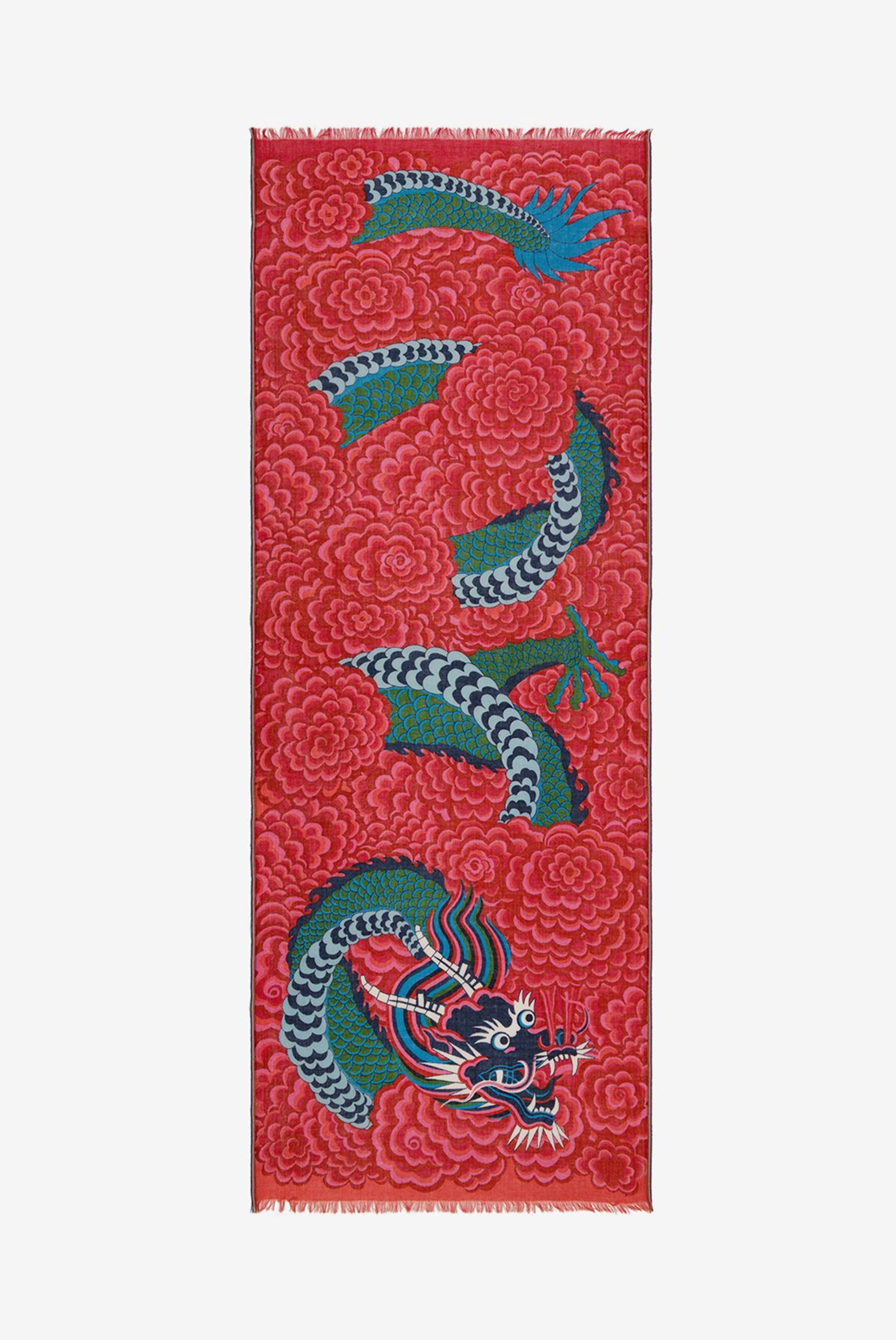 Scarf 70 - Dragon - Fuchsia