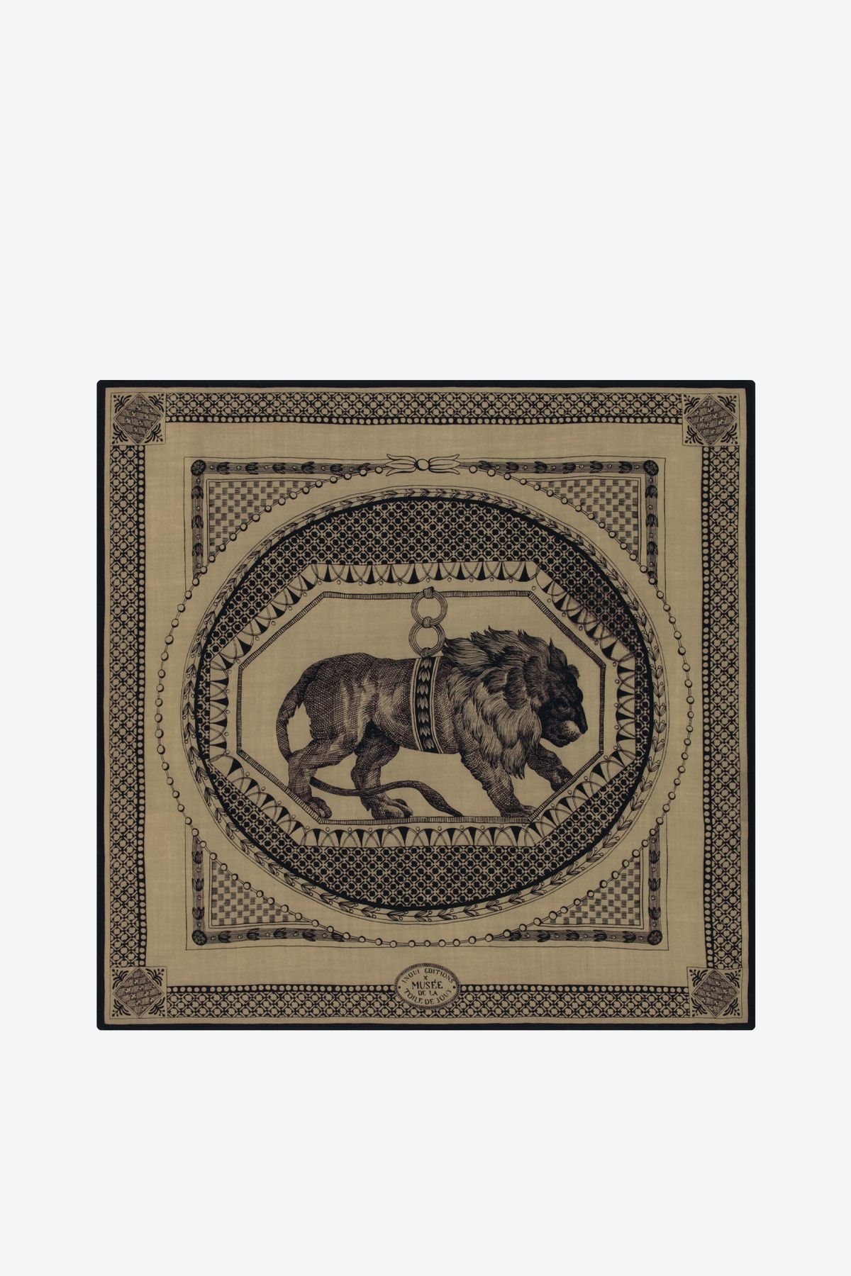 Square 70- Barocco - Golden Brown