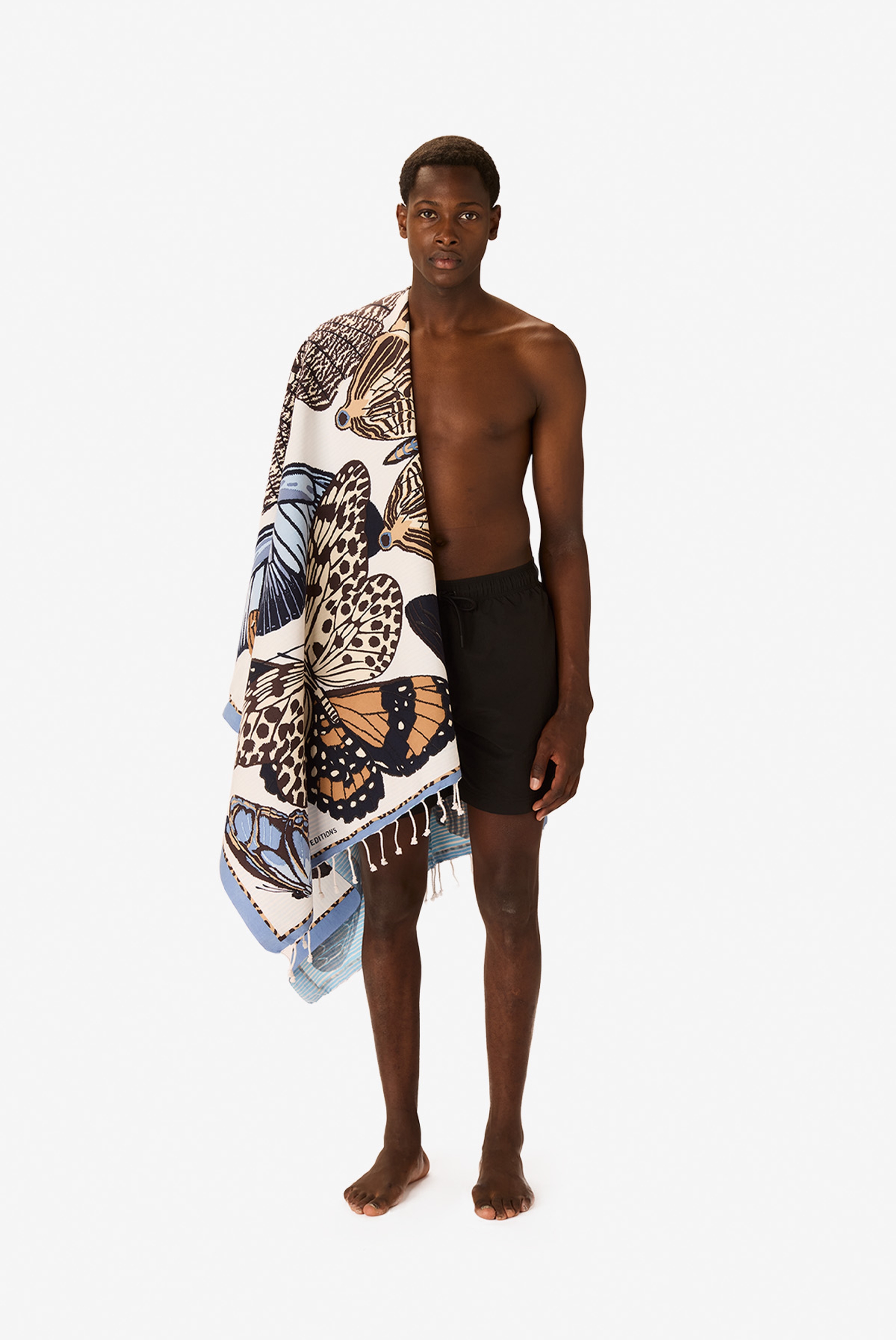 Fouta Towel 100 - Papillons - Beige
