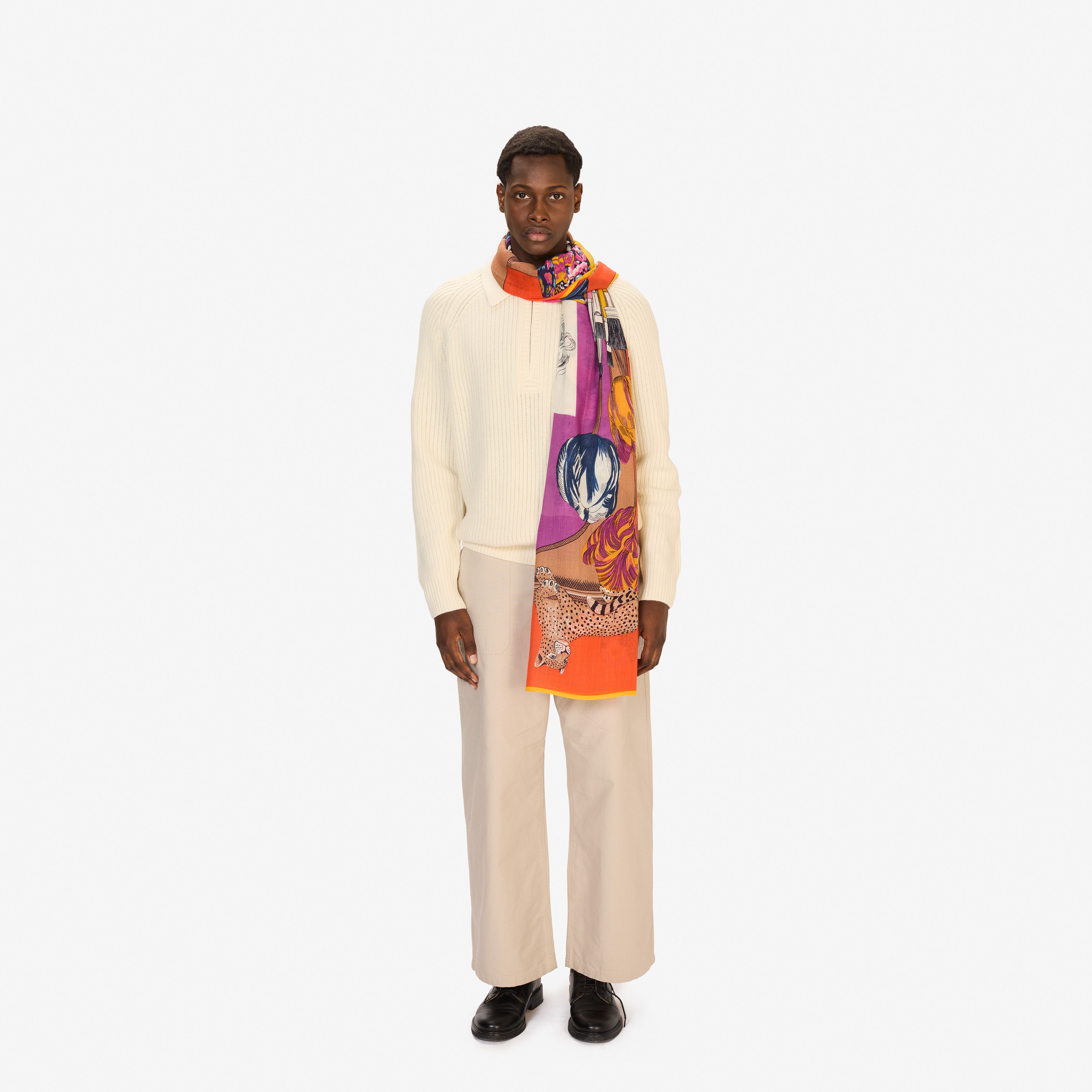 Bufanda 100 - Atelier - Naranja