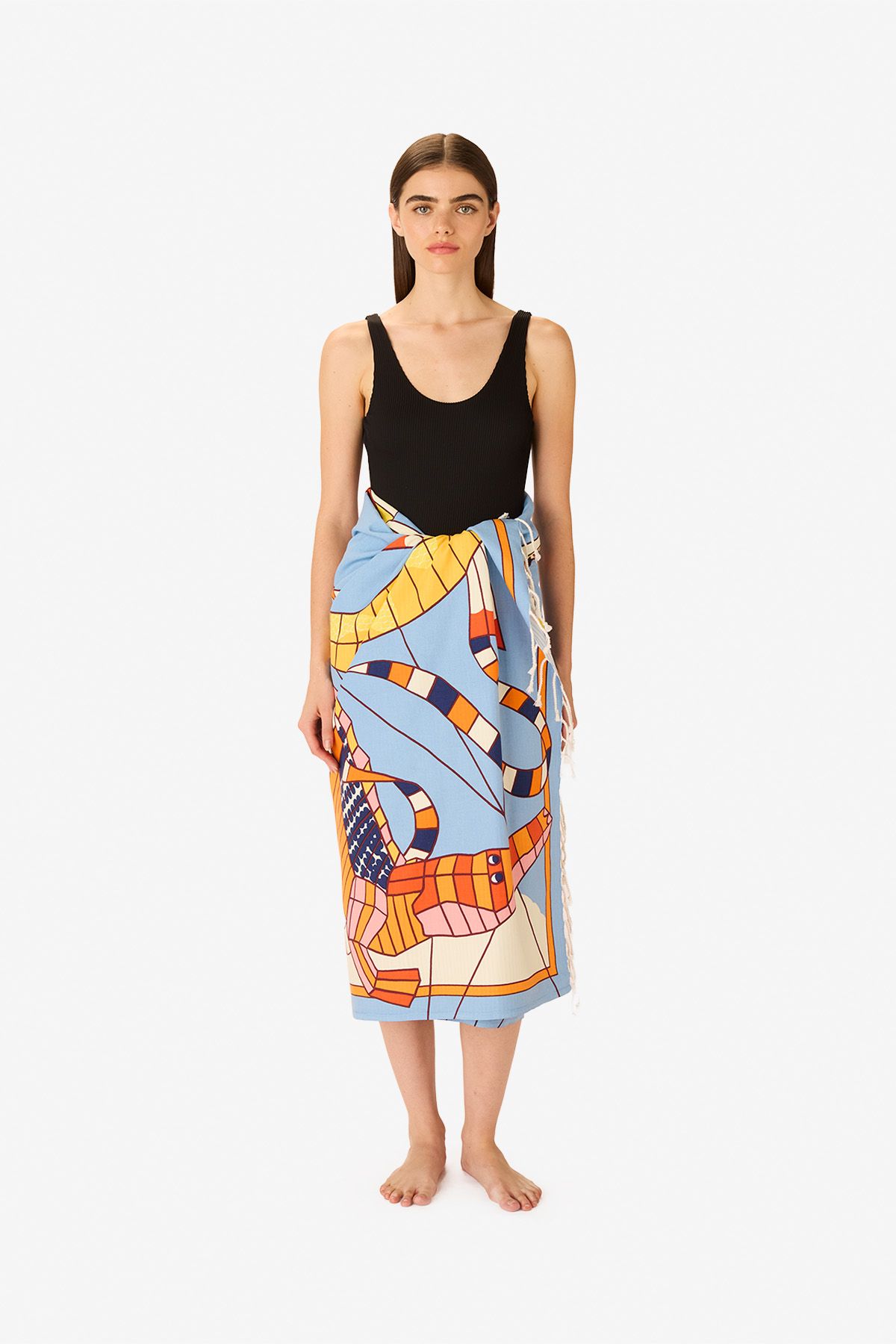 Fouta 100 - Cerfs Volants - Orange