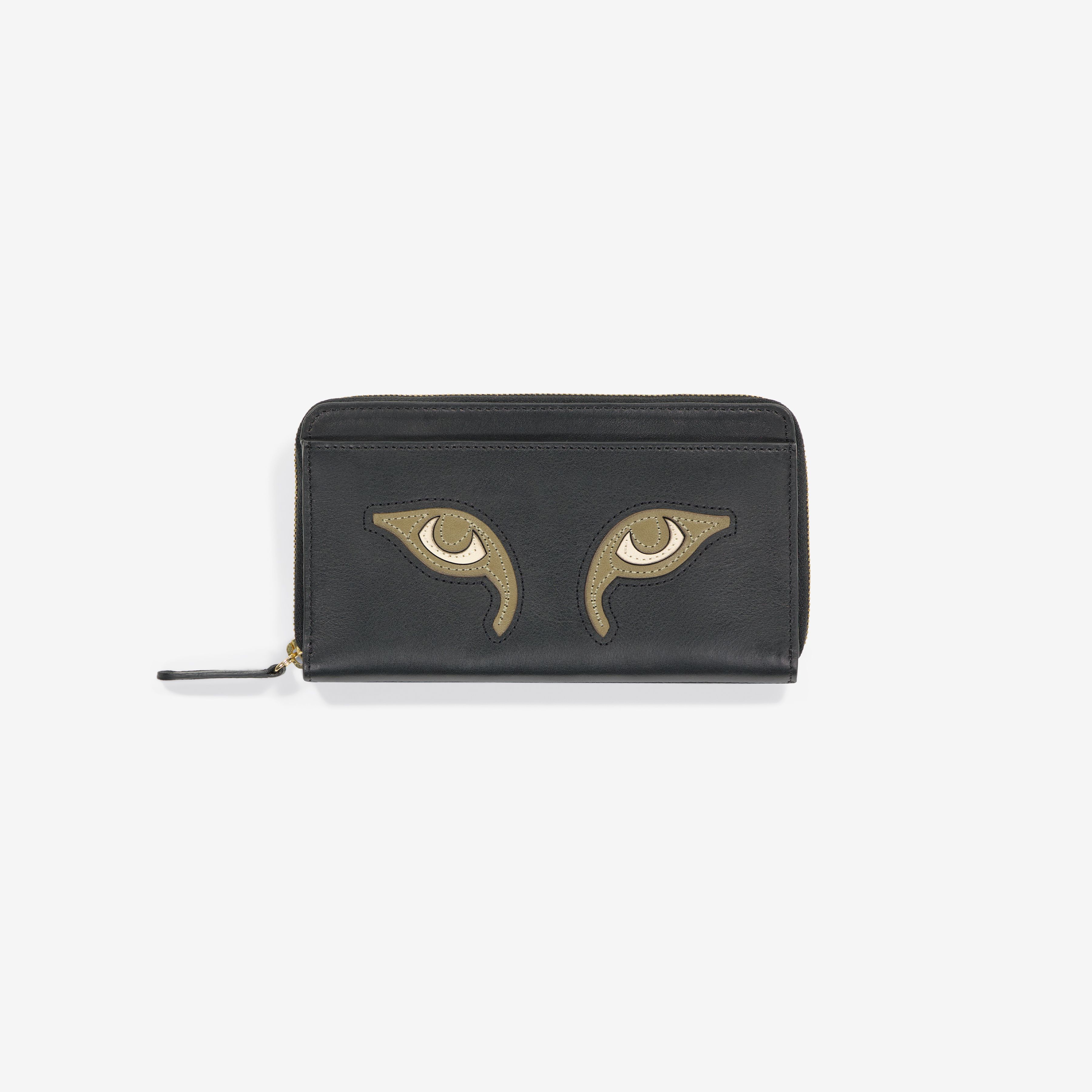 Wallet M - Eyes - Black