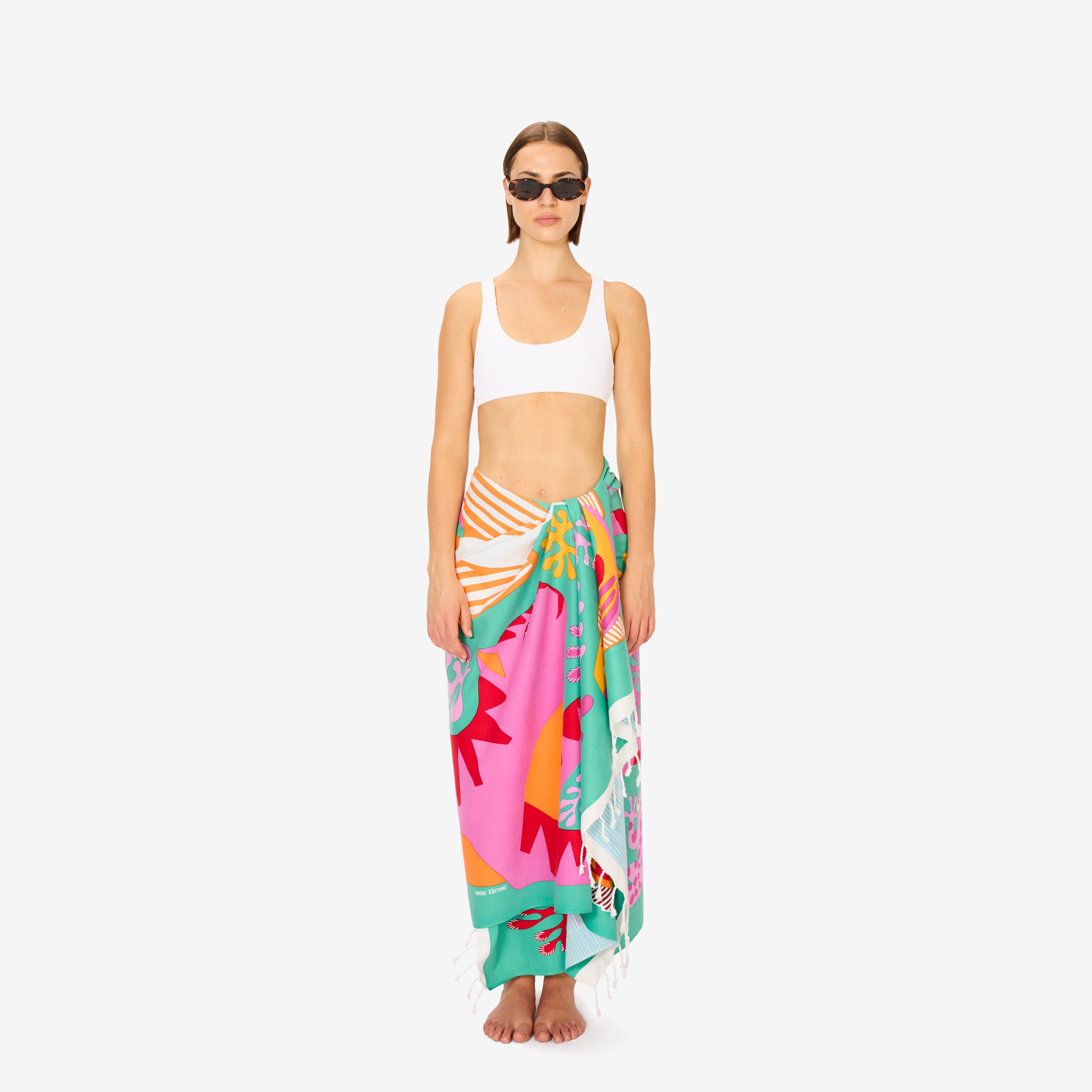 Fouta Towel 100 - Splash - Turquoise