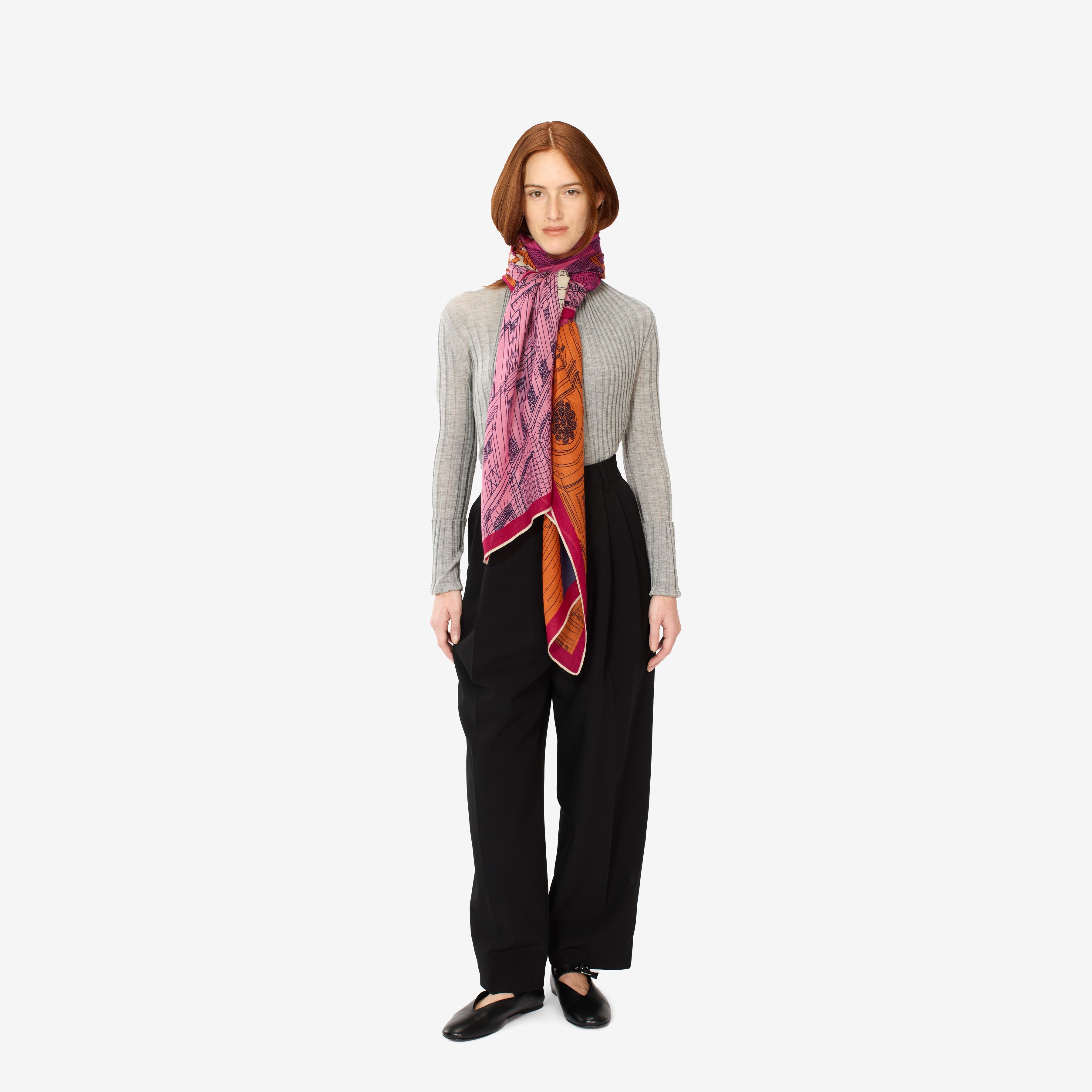 Scarf 100 - Paris - Fuchsia