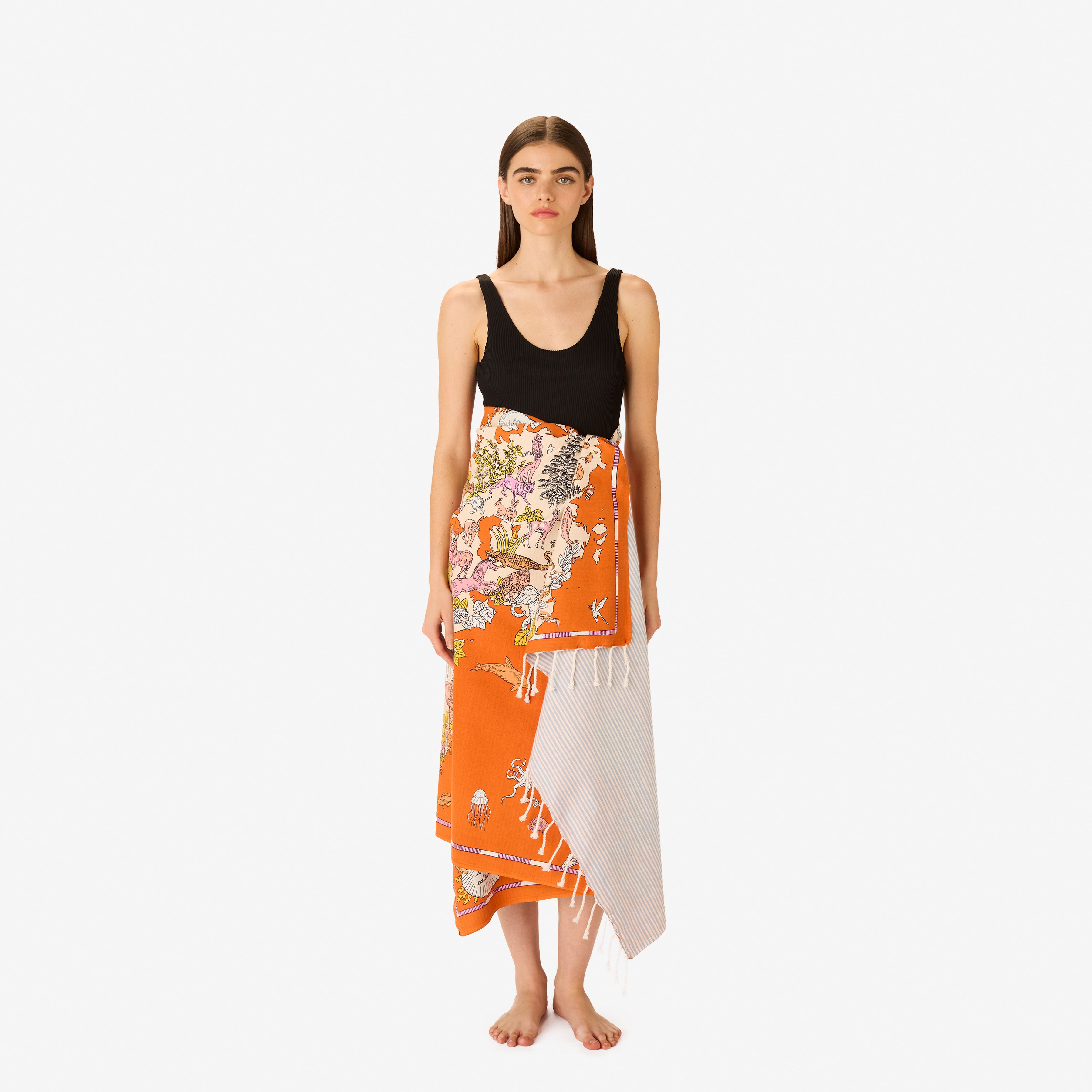 Toalla Fouta 100 - Atlas - Naranja