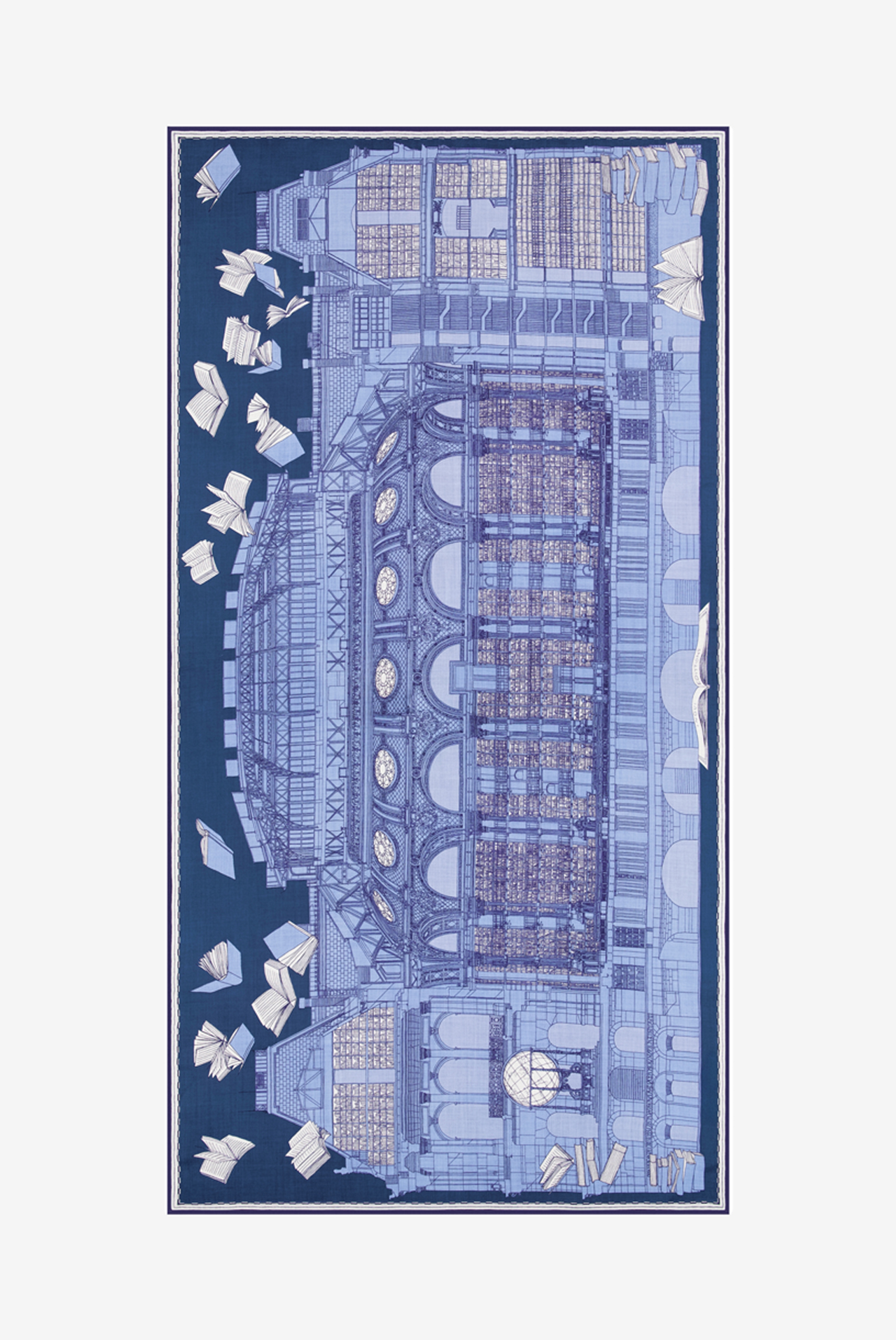 Scarf 100 - Vivienne - Blue
