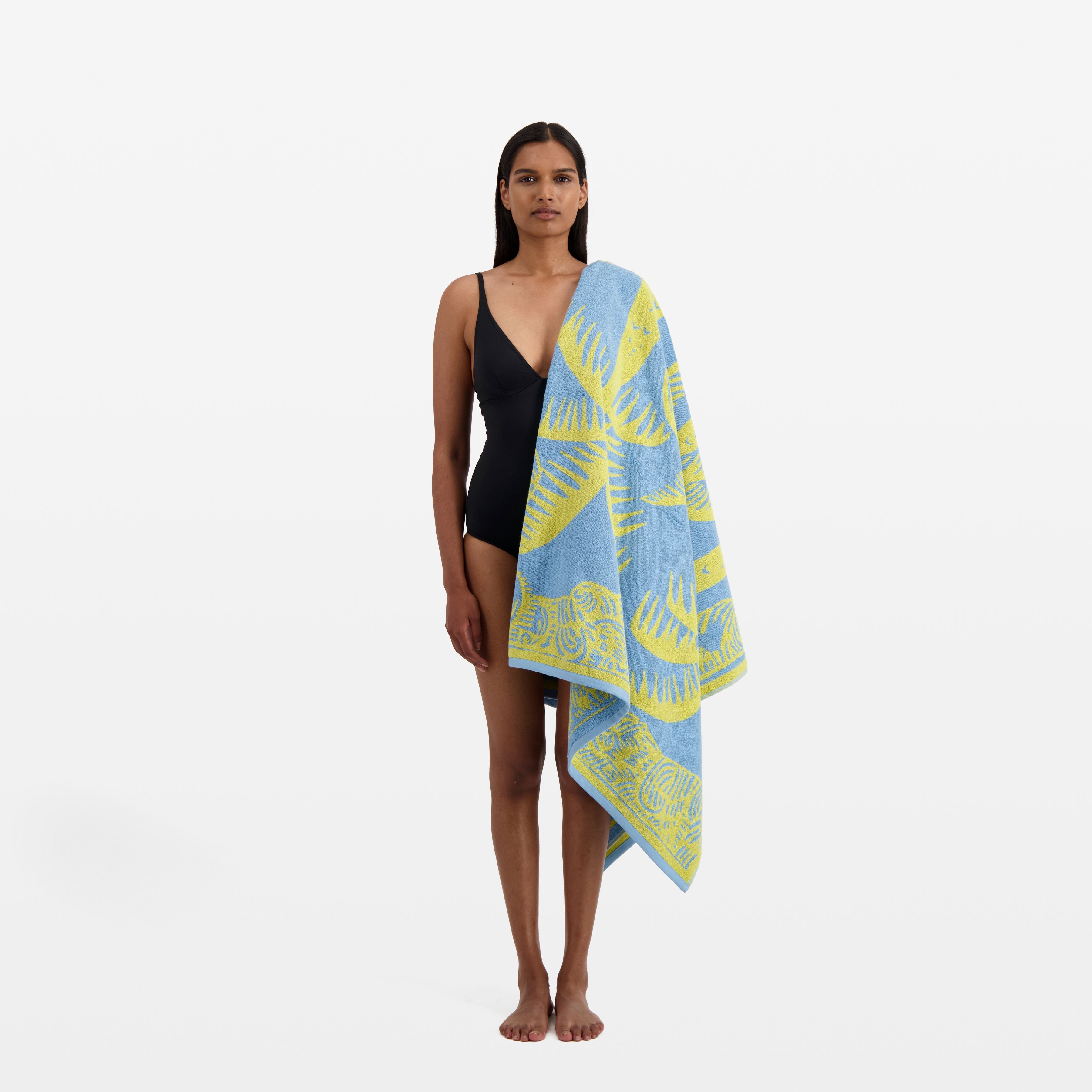 Beach Towel - Poulpe - Yellow