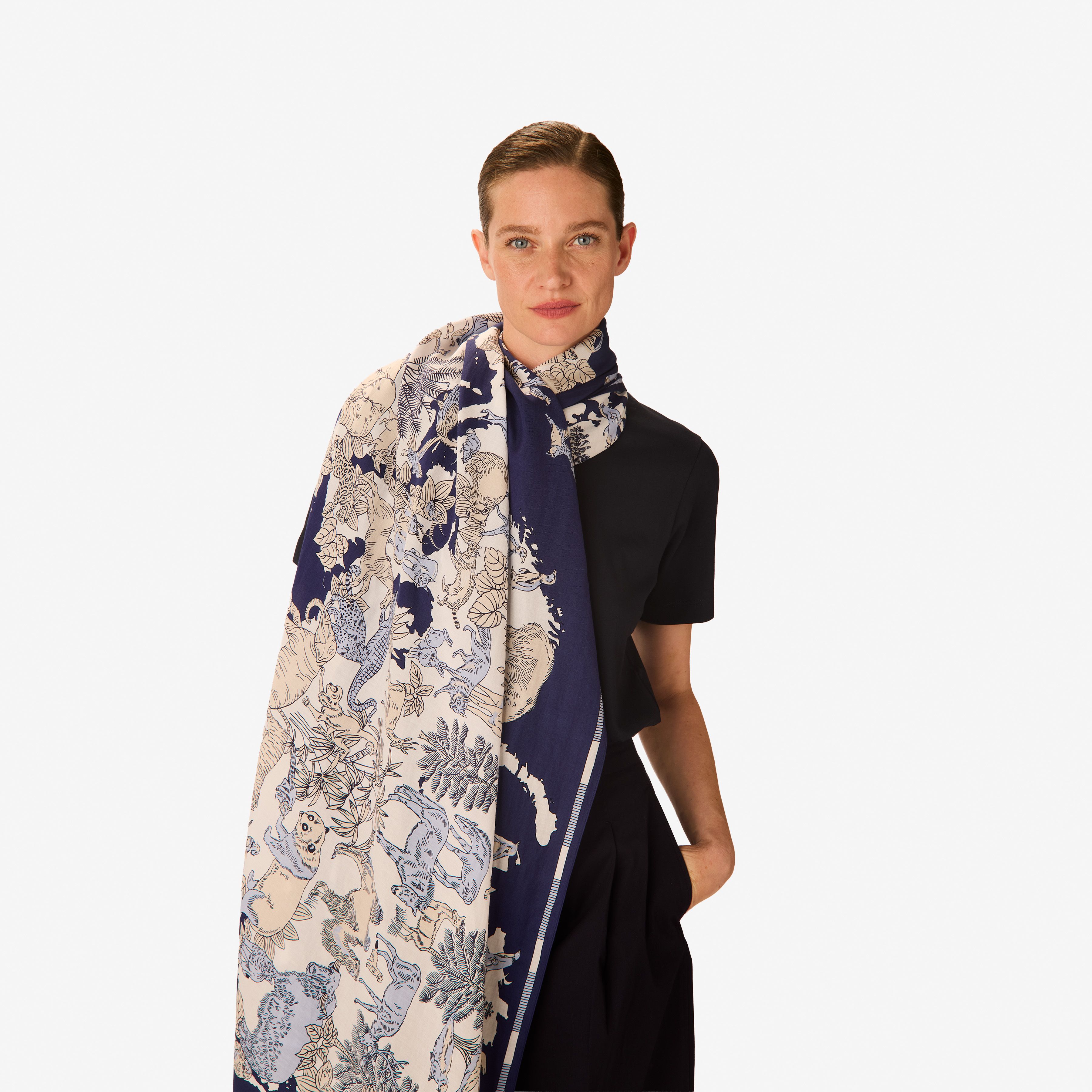 Scarf 100 - Atlas - Navy