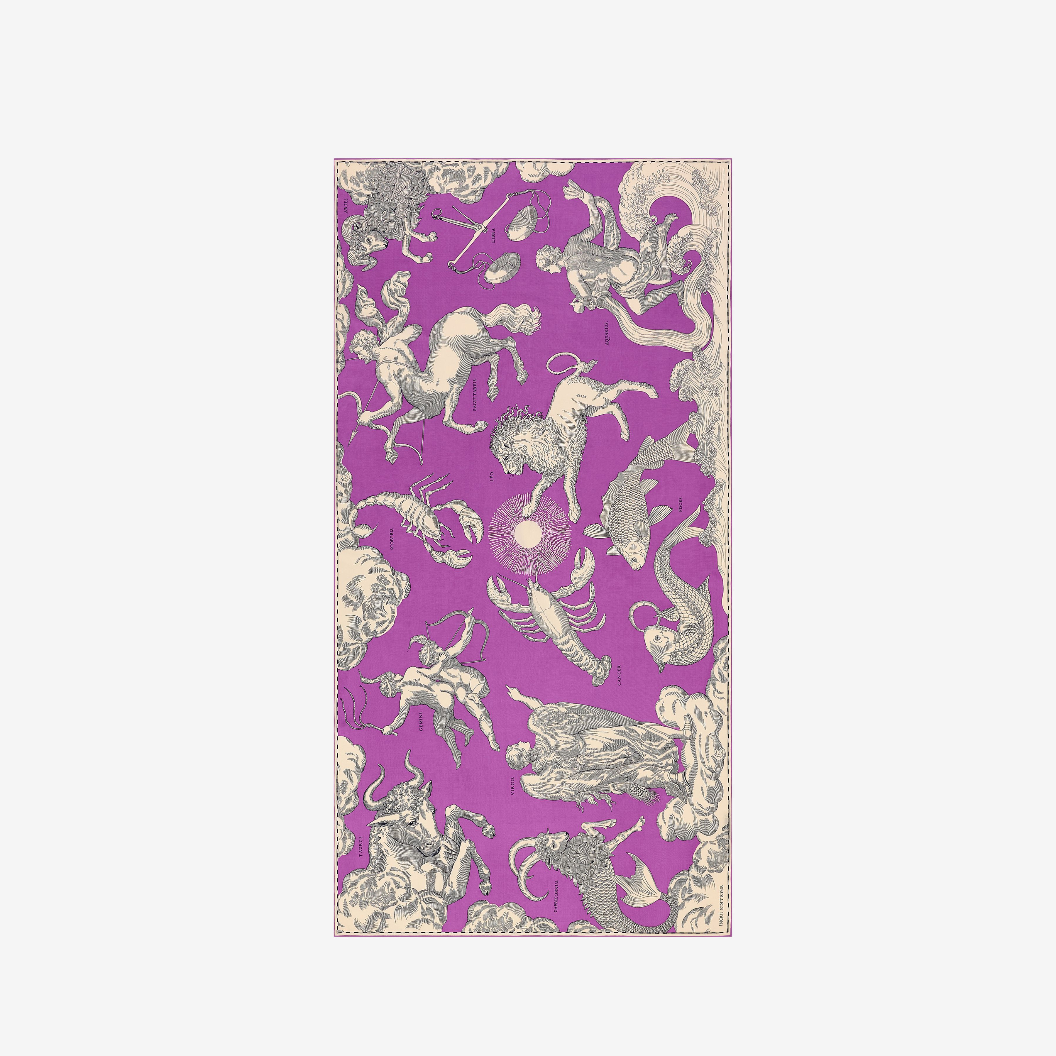 Scarf 100 - Astrologie - Purple