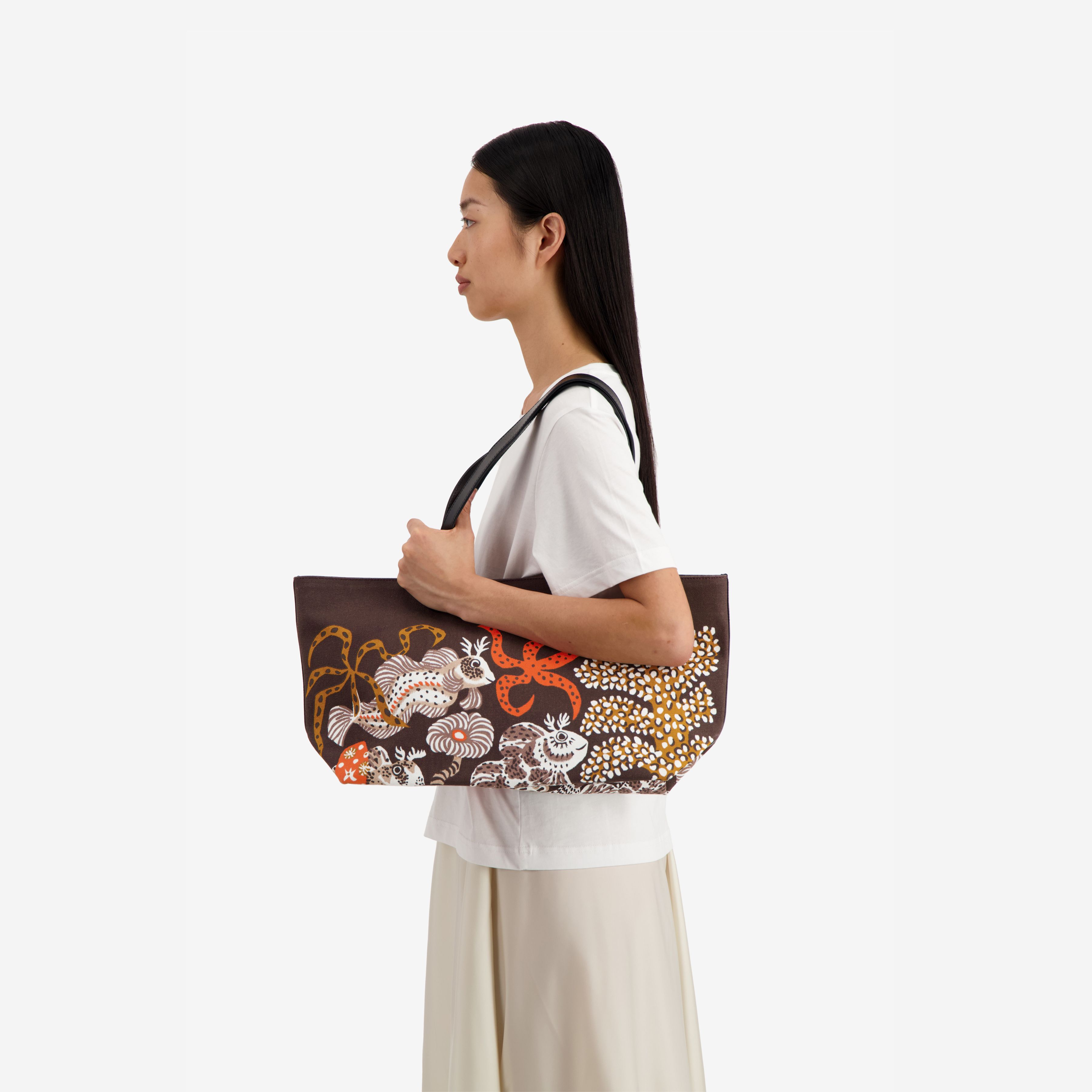 Carrier Bag S - Jardin de sirènes / Dom Robert - Brown