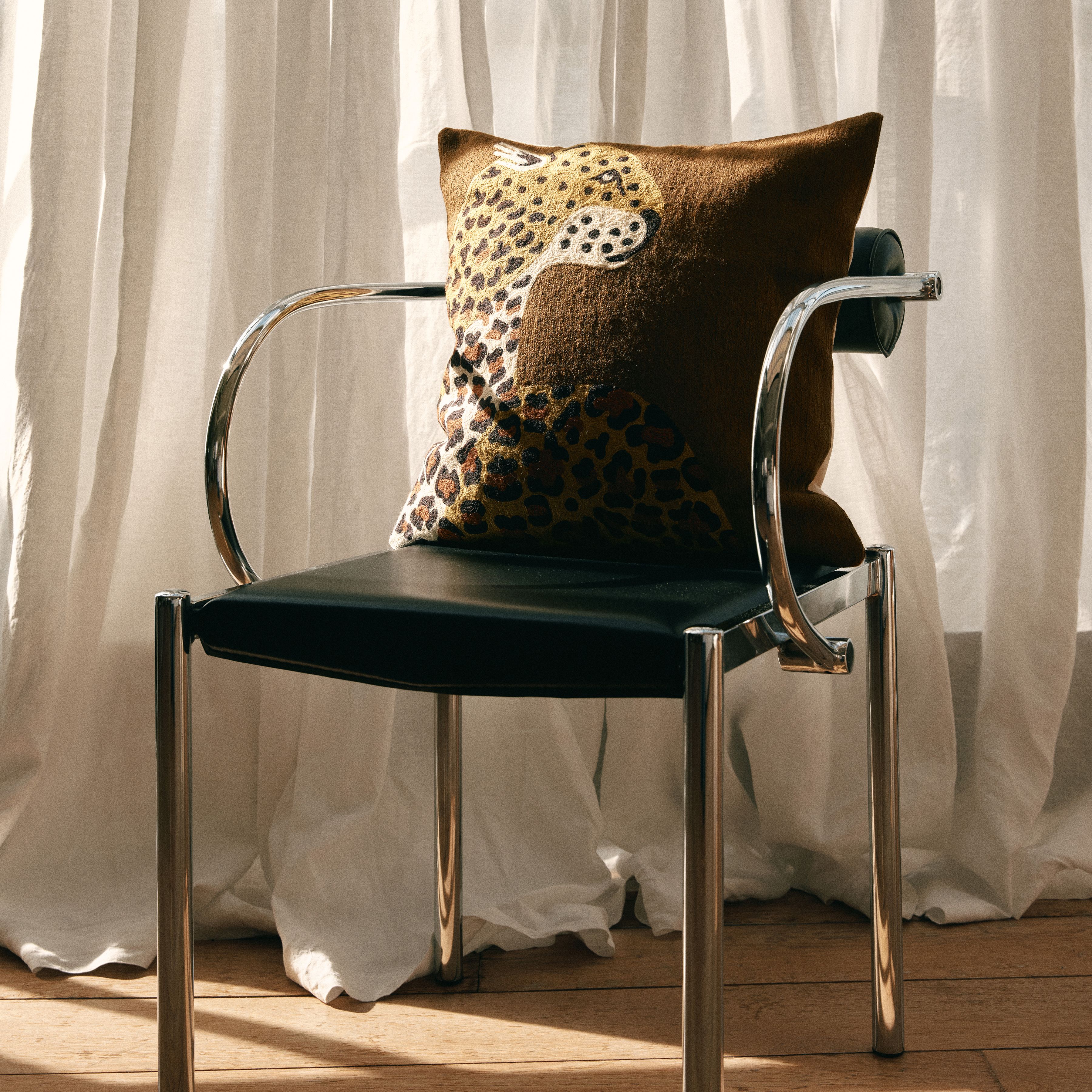 Cushion Cover 45 - Leopard - Saffron