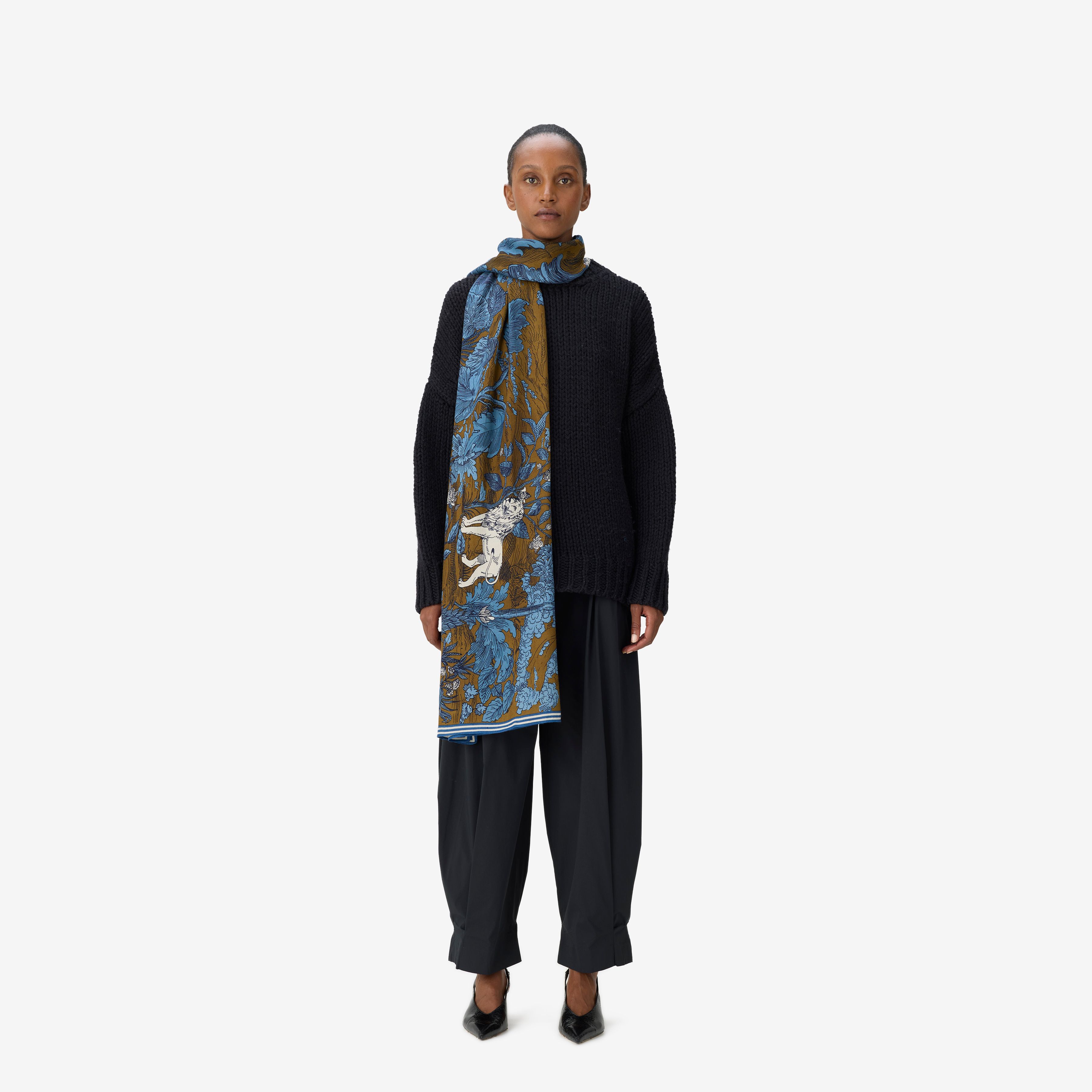 Schal 100 - Reve - Duck Blau