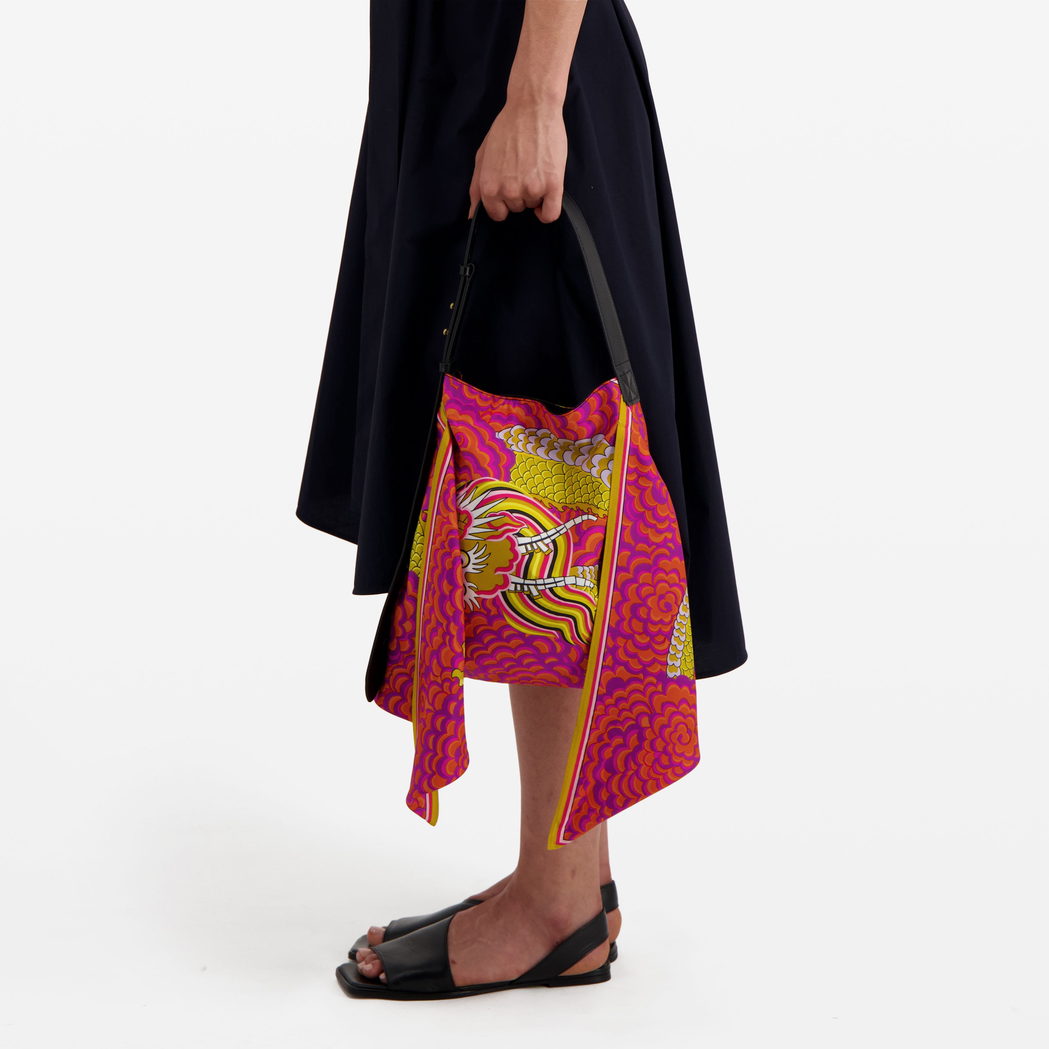 Scarf Bag S - Dragon - Fuchsia