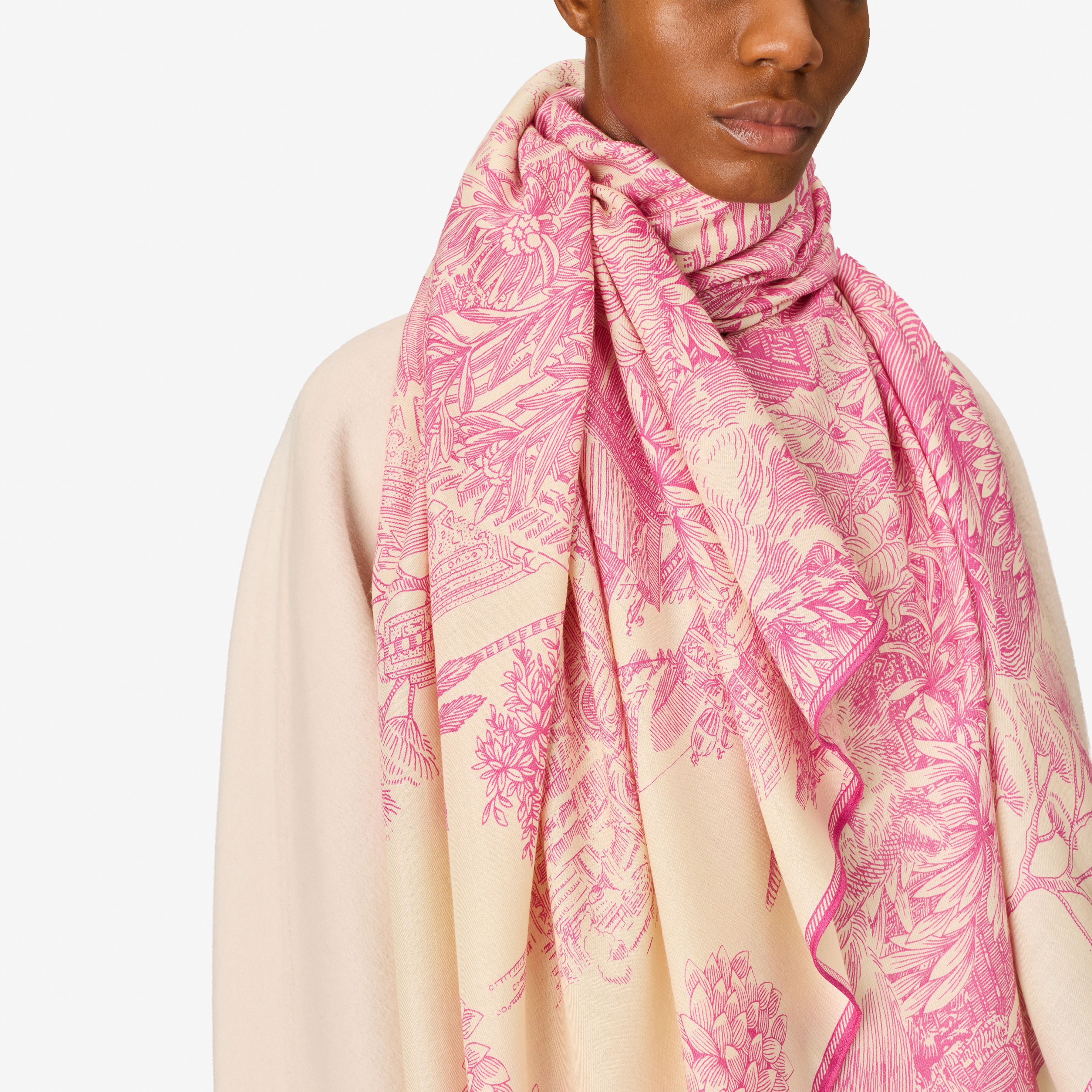 Scarf 100 - Piranesi - Pink
