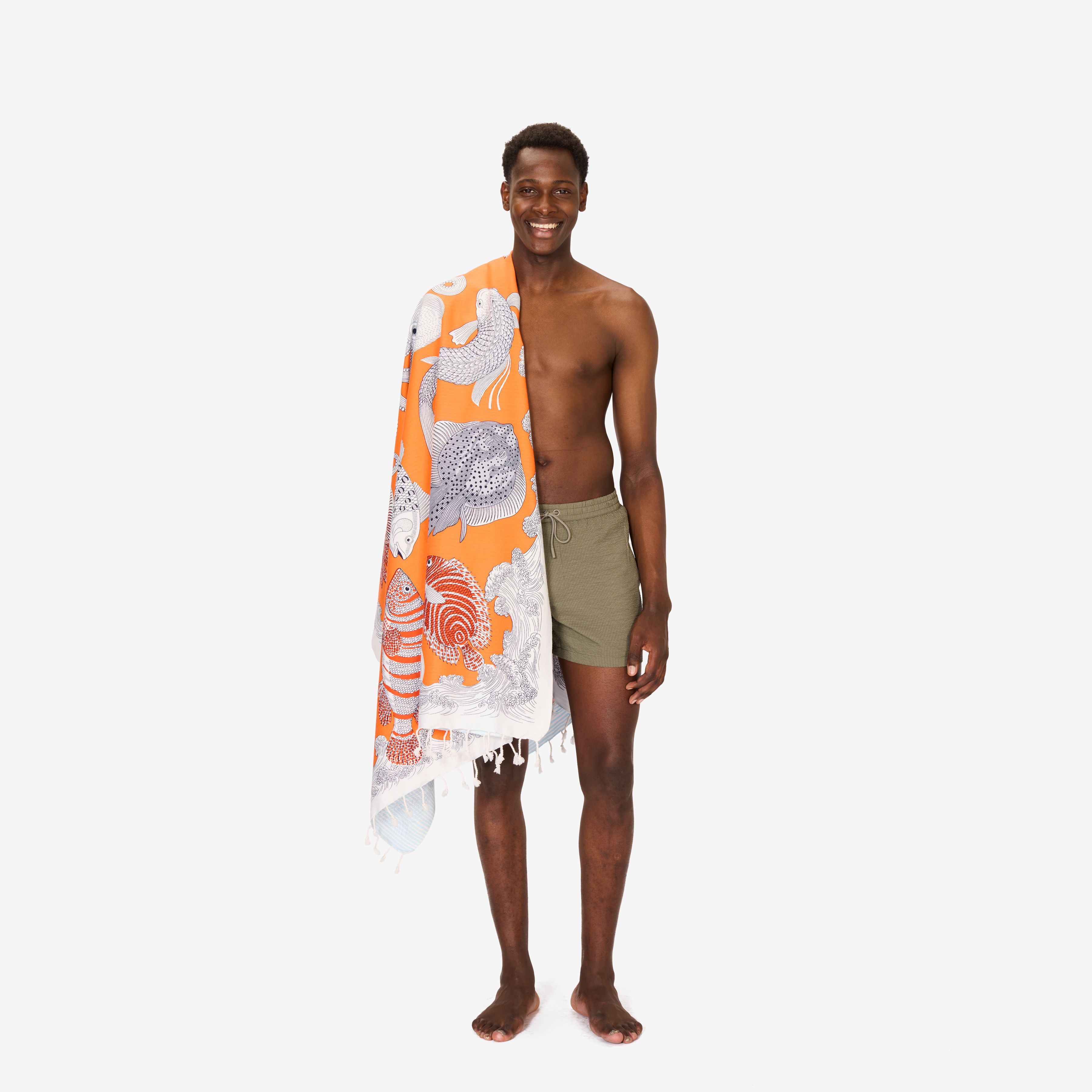 Fouta Towel 100 - Poseidon - Orange