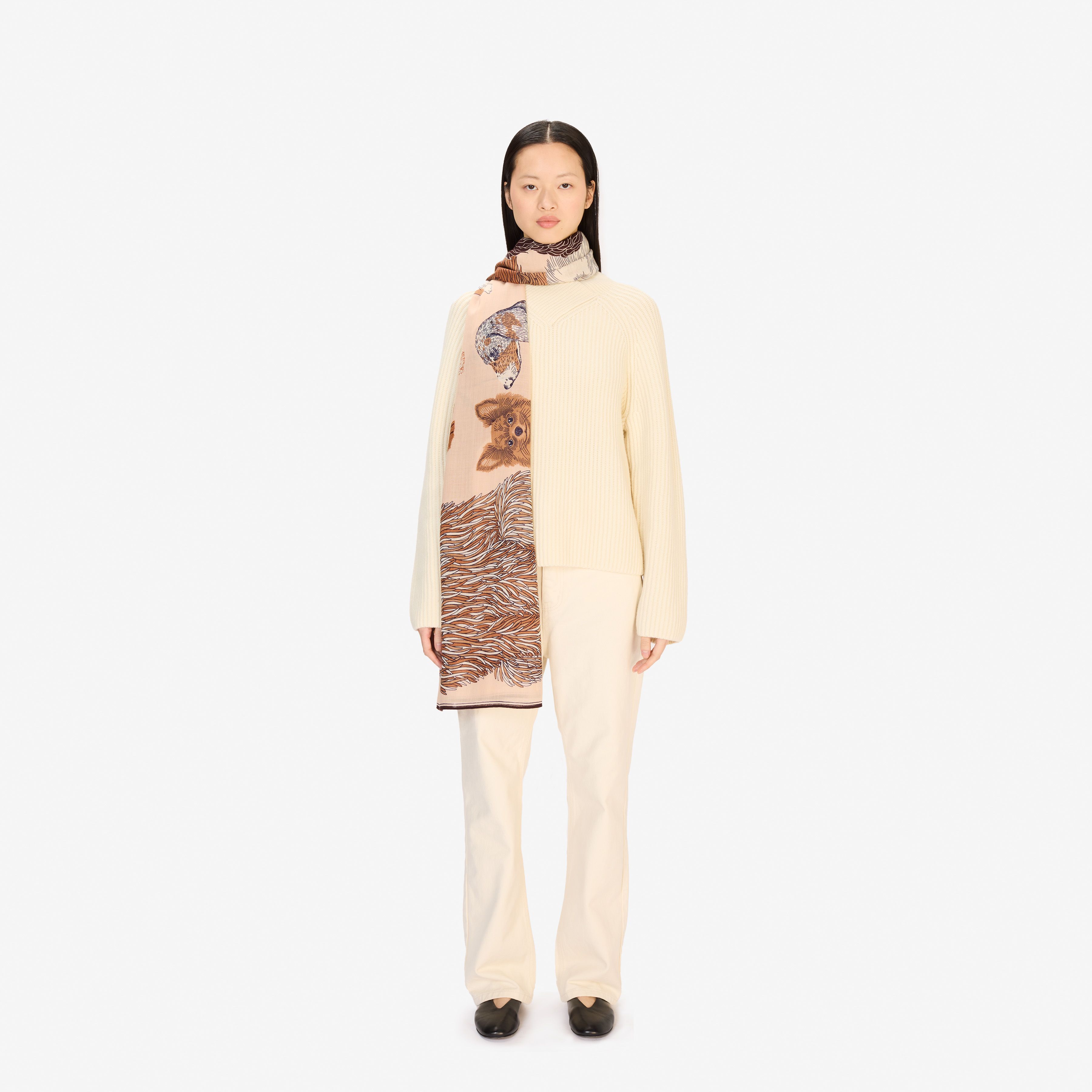 Scarf 100 - Toutou - Nude