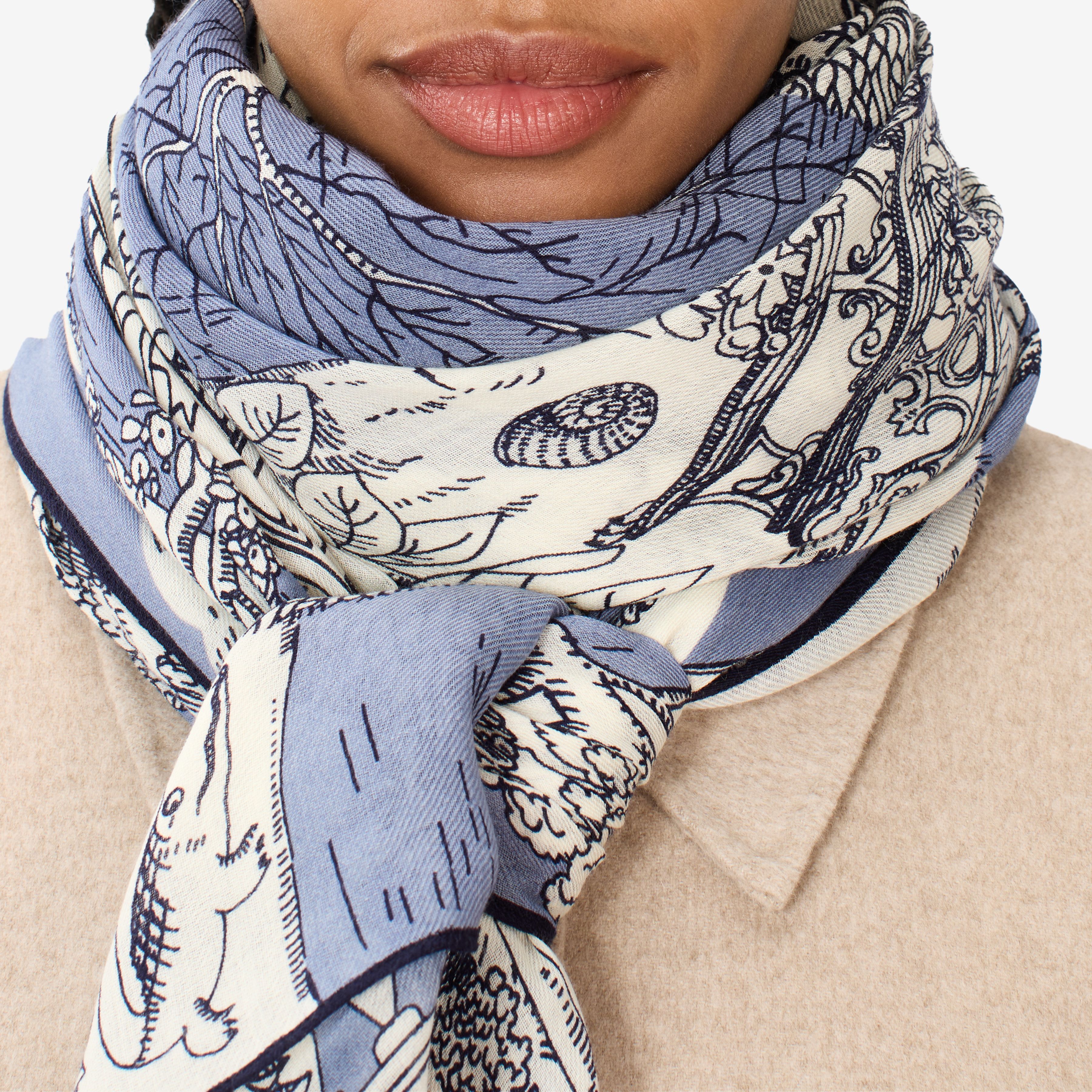 Bufanda 100 - Quatre Saisons - Azul