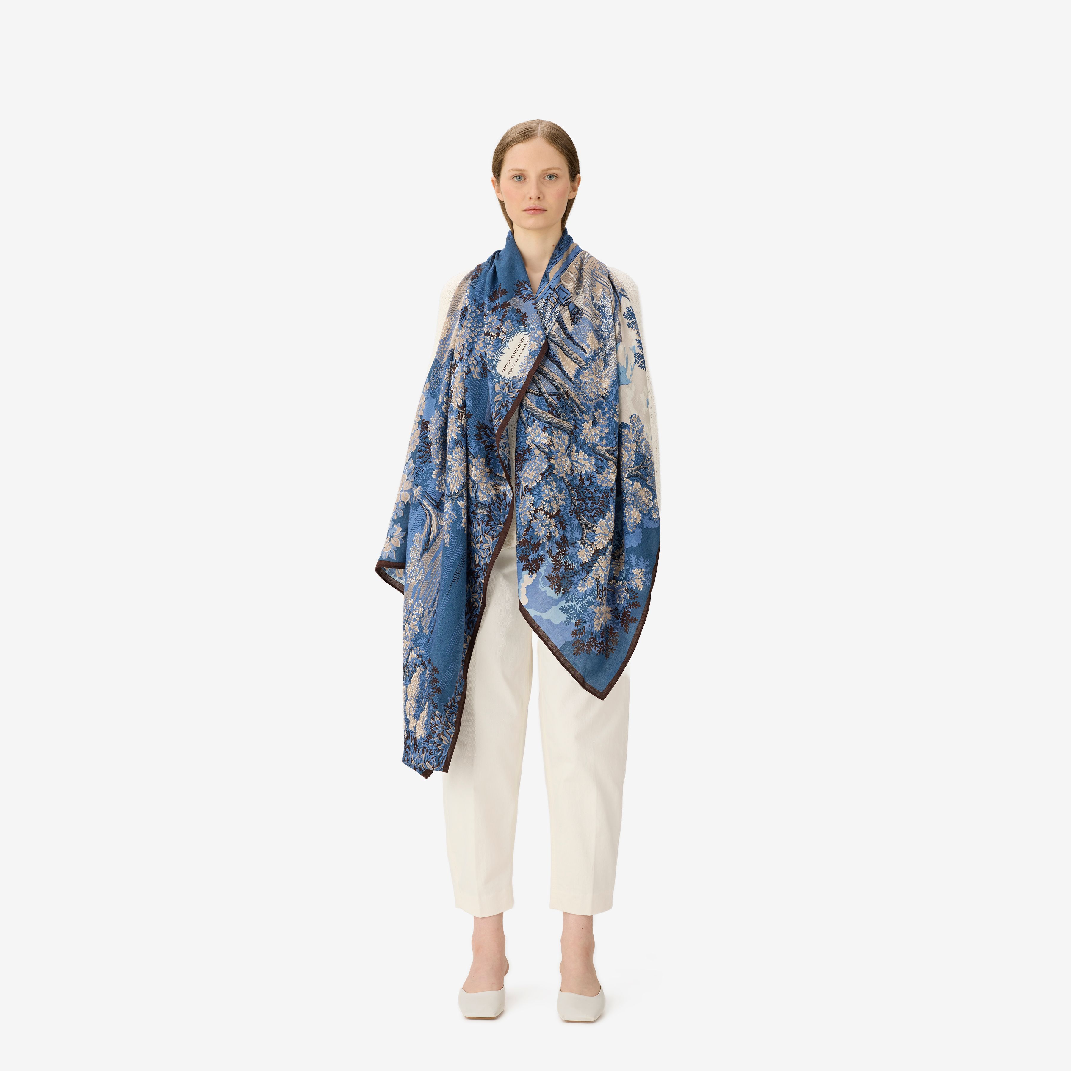 Scarf 100 - Come - Blue