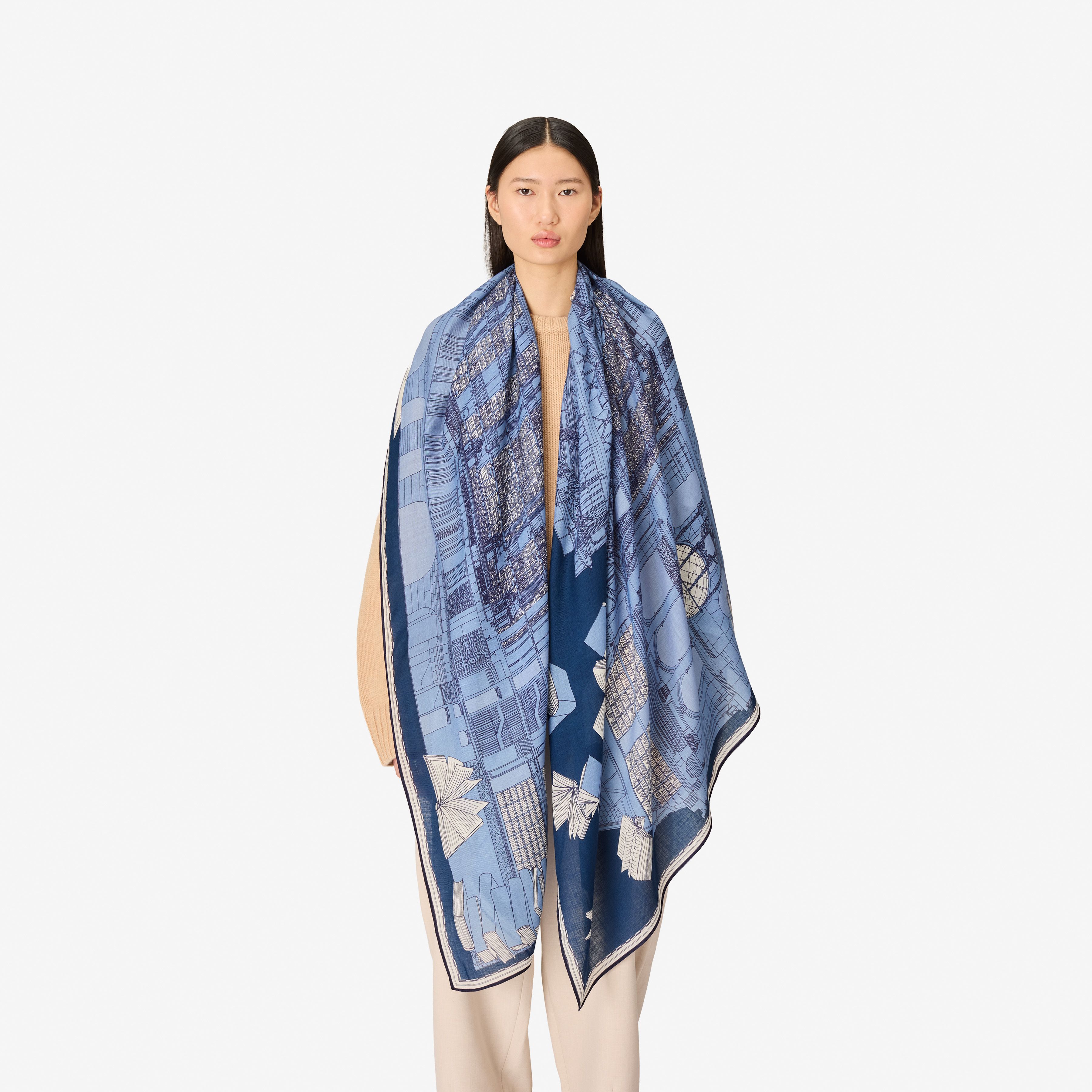 Scarf 100 - Vivienne - Blue