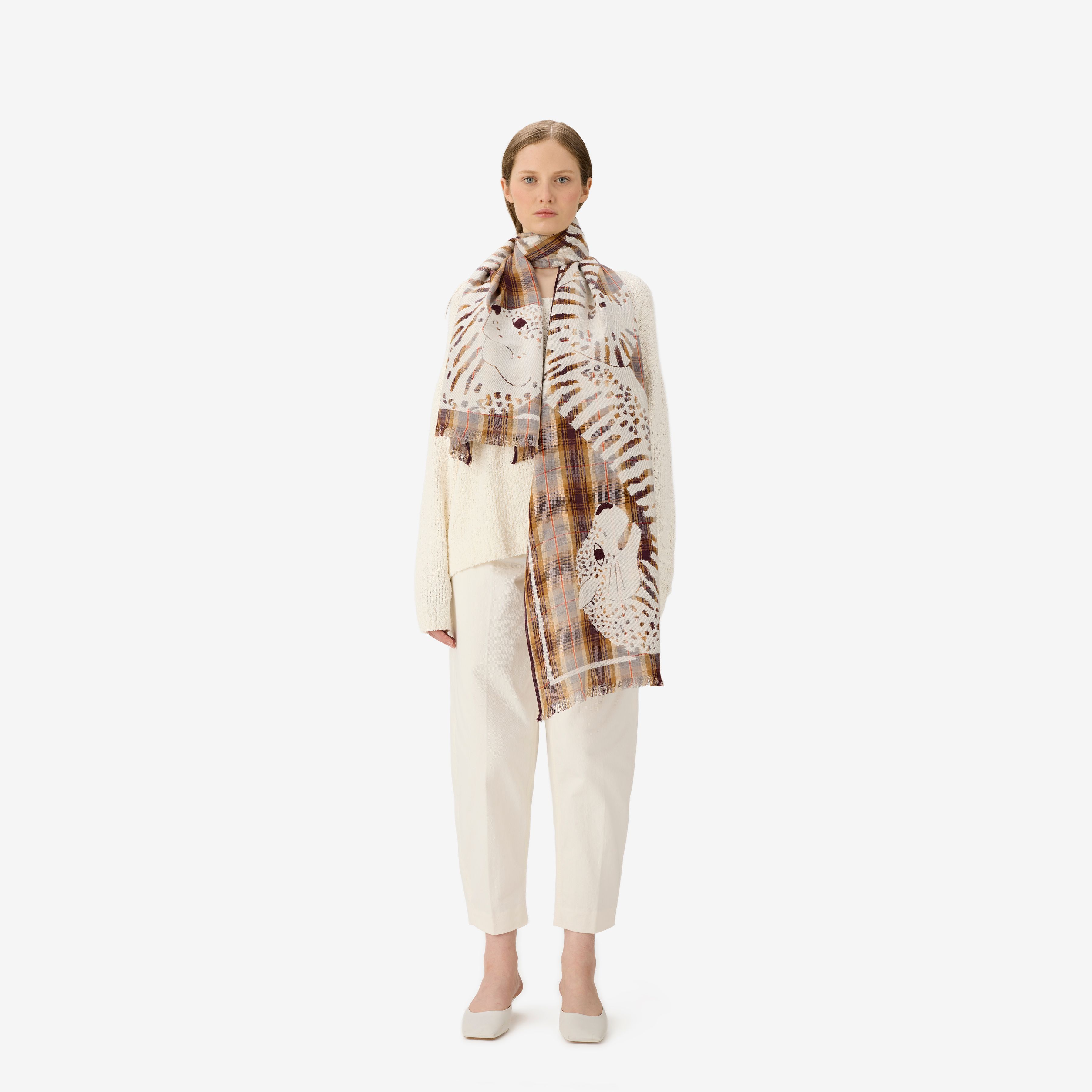 Bufanda 70 - 3d - Panteo - Beige