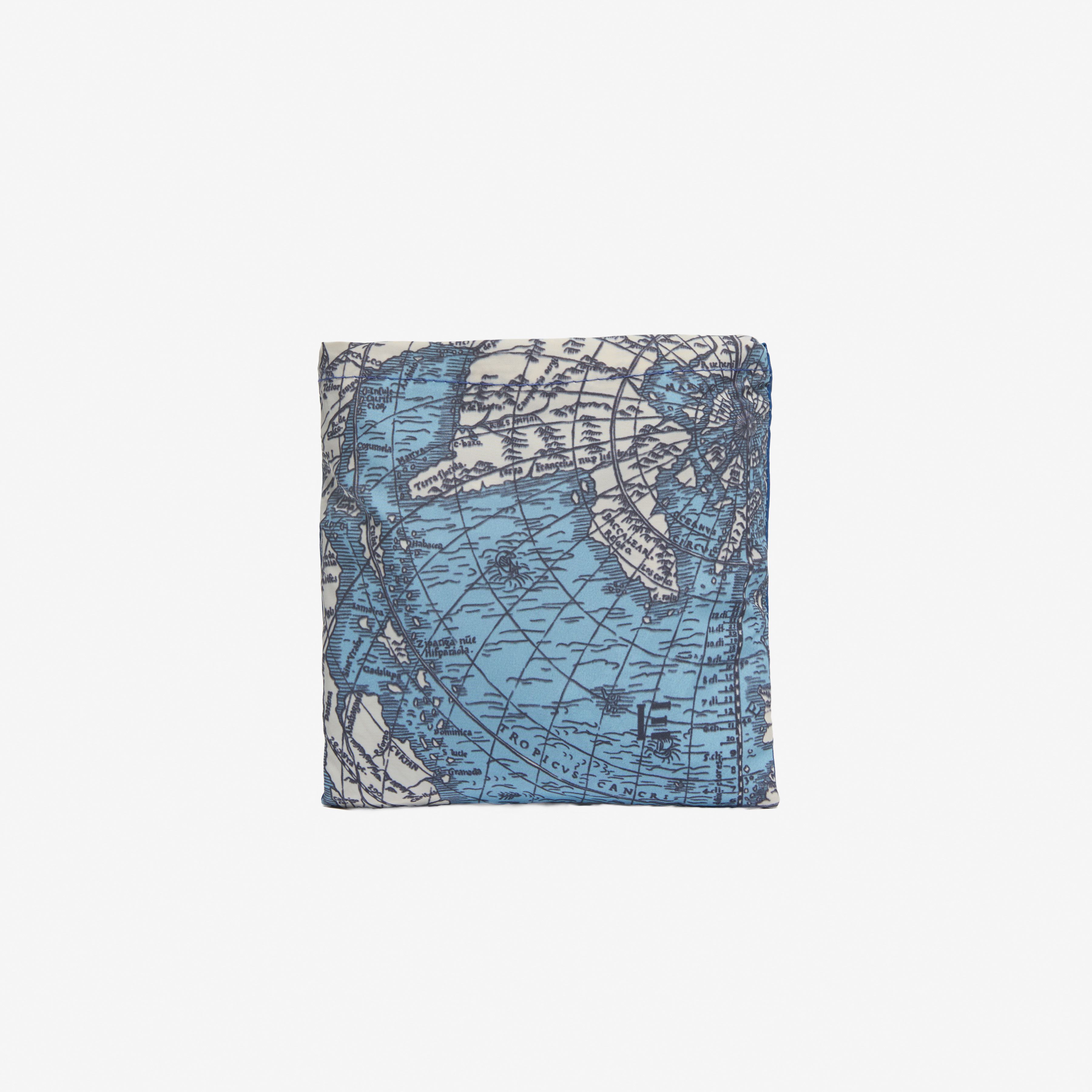 Sac Shopper - Mappemonde - Bleu